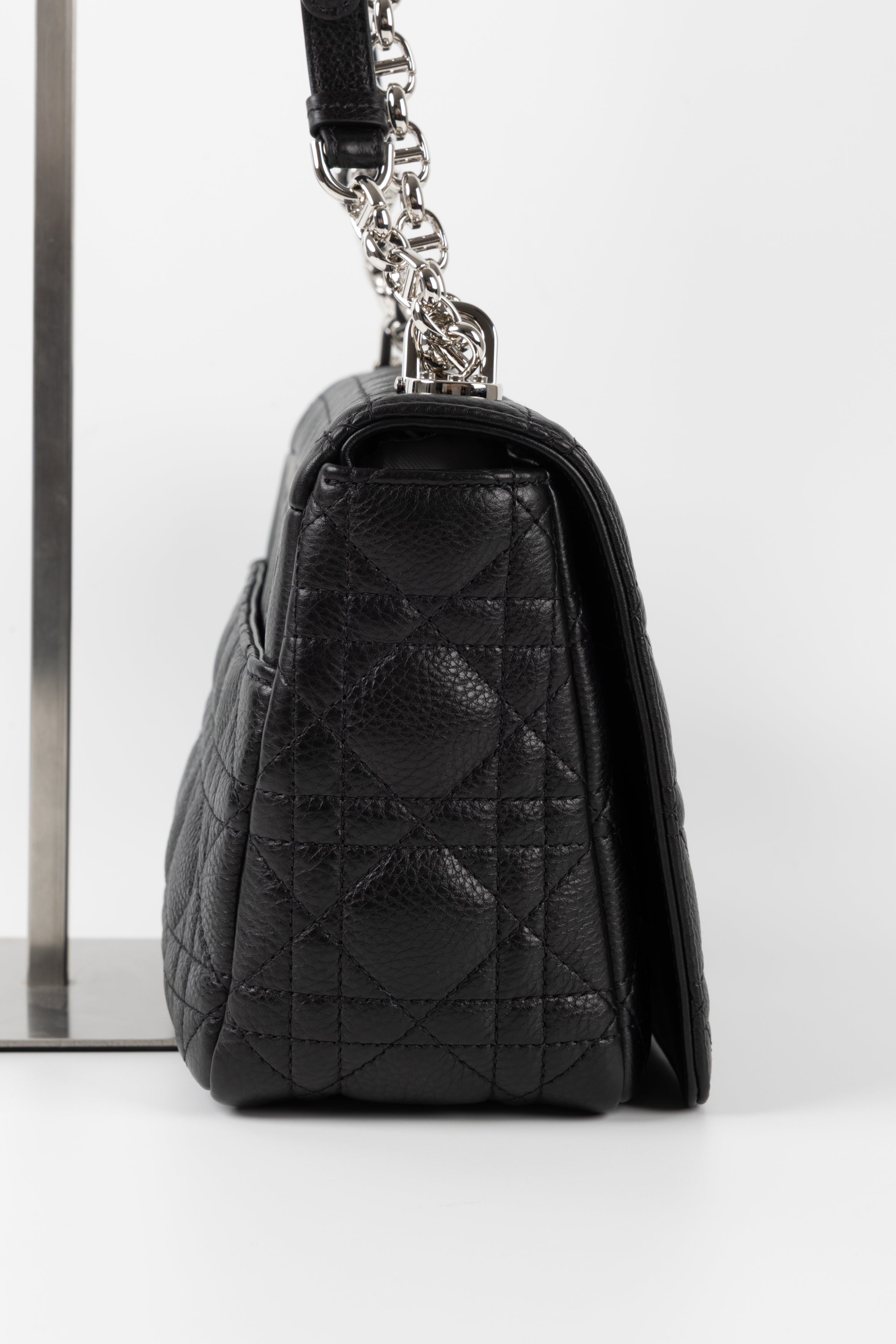 DIOR CARO NERA/ARGENTO CAVIAR