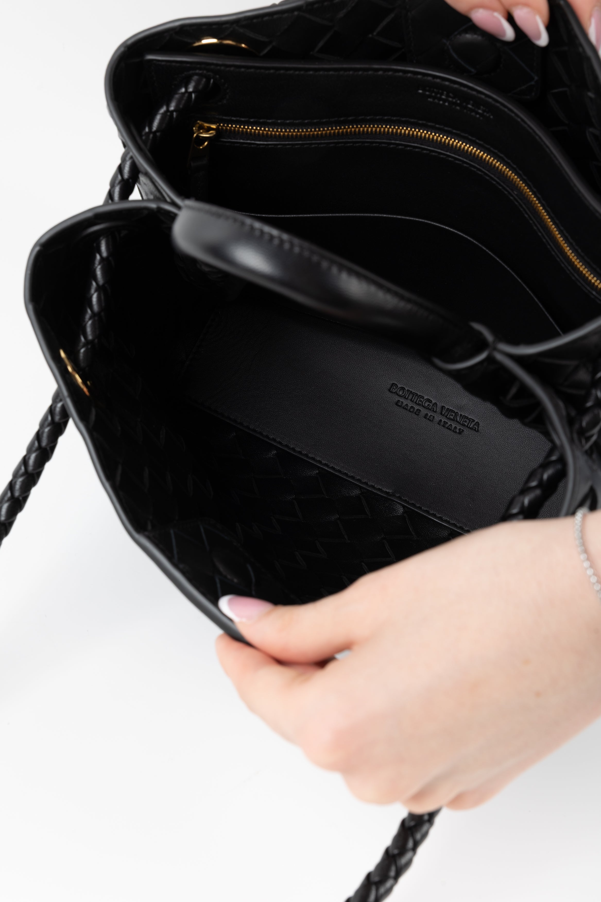 BOTTEGA VENETA ANDIAMO NERA SMALL
