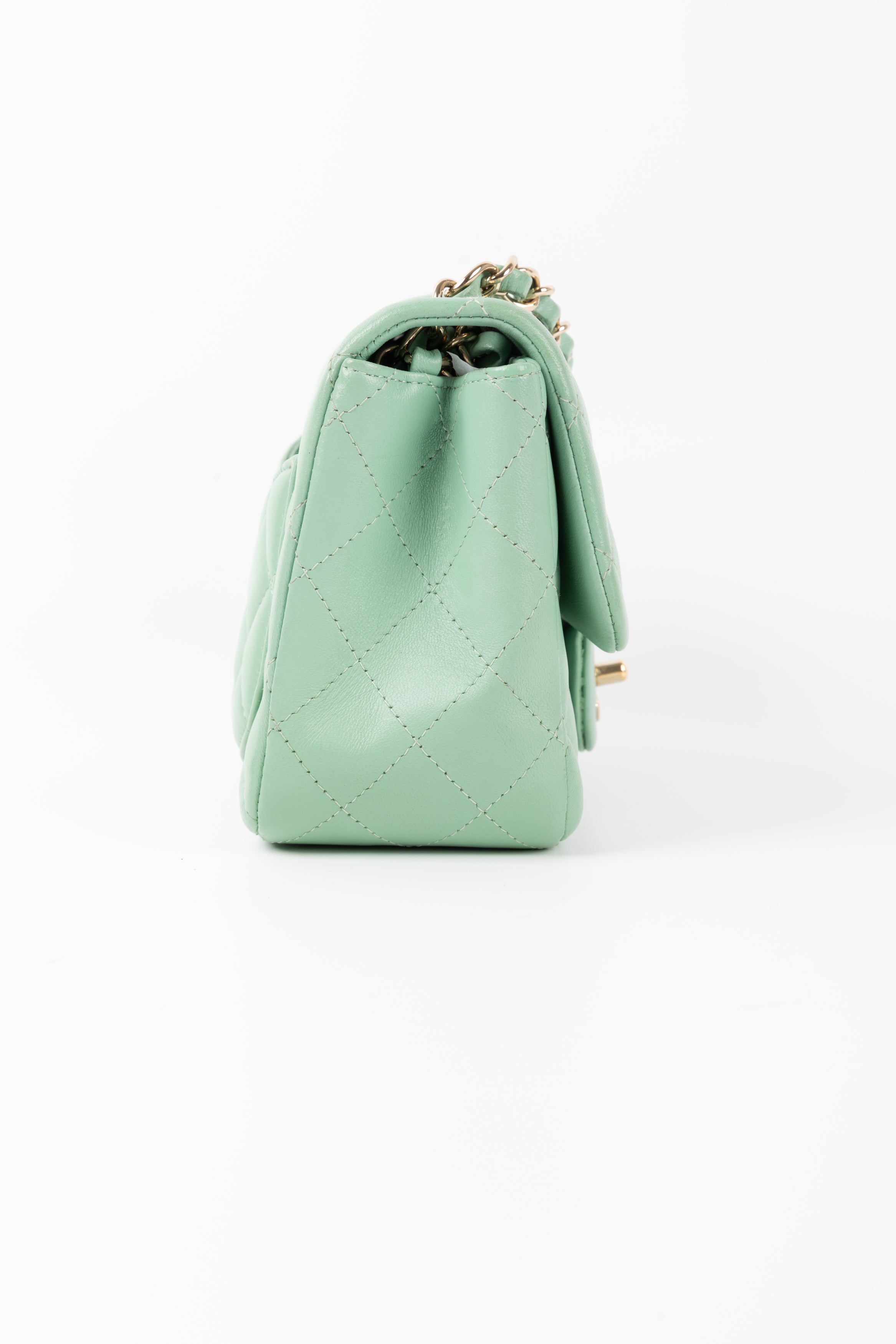 CHANEL MINI SQUARE VERDE MENTA