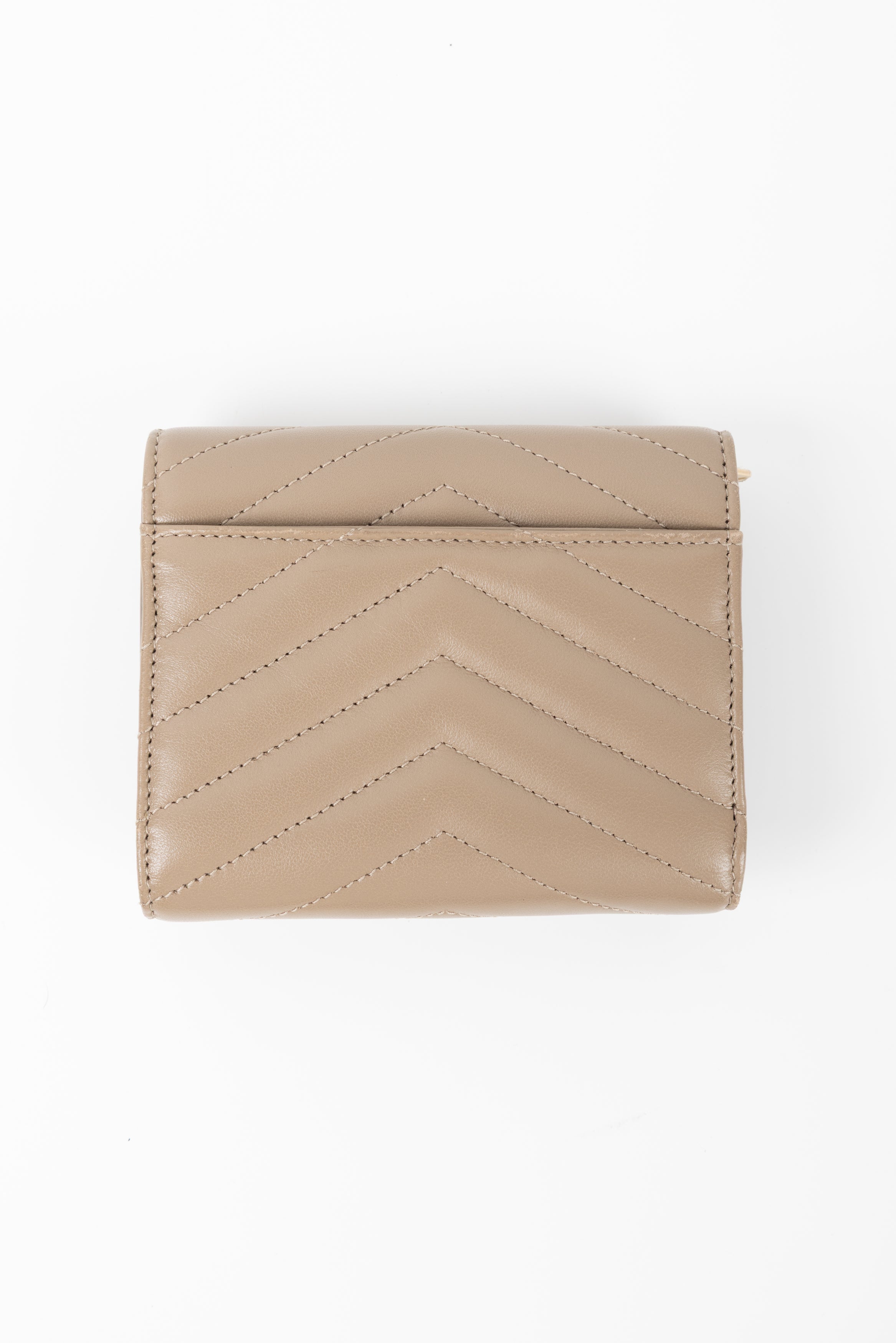 SAINT LAURENT PORTAFOGLIO CASSANDRE DARK BEIGE