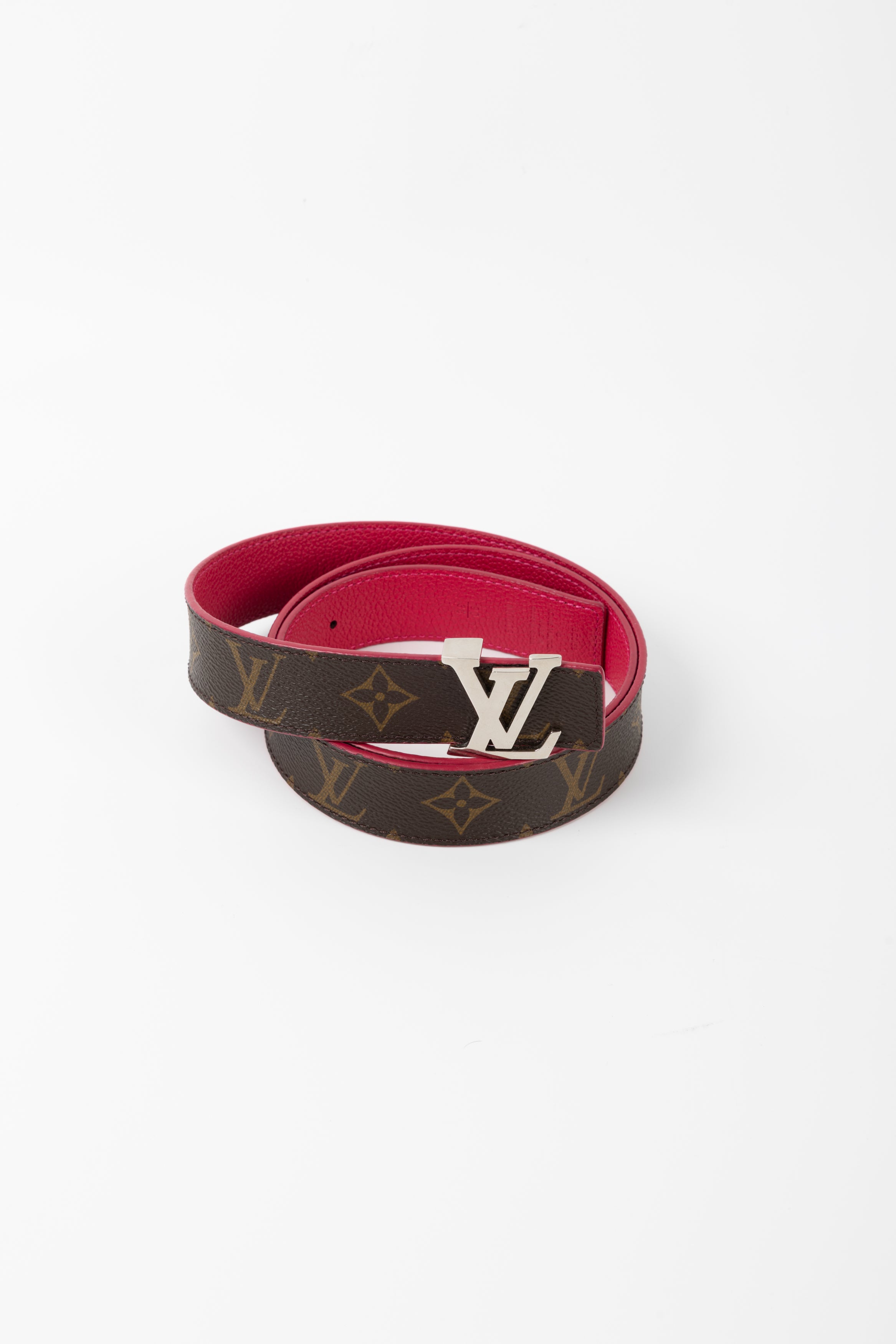 LOUIS VUITTON CINTURA REVERSE MONOGRAM/FUCSIA
