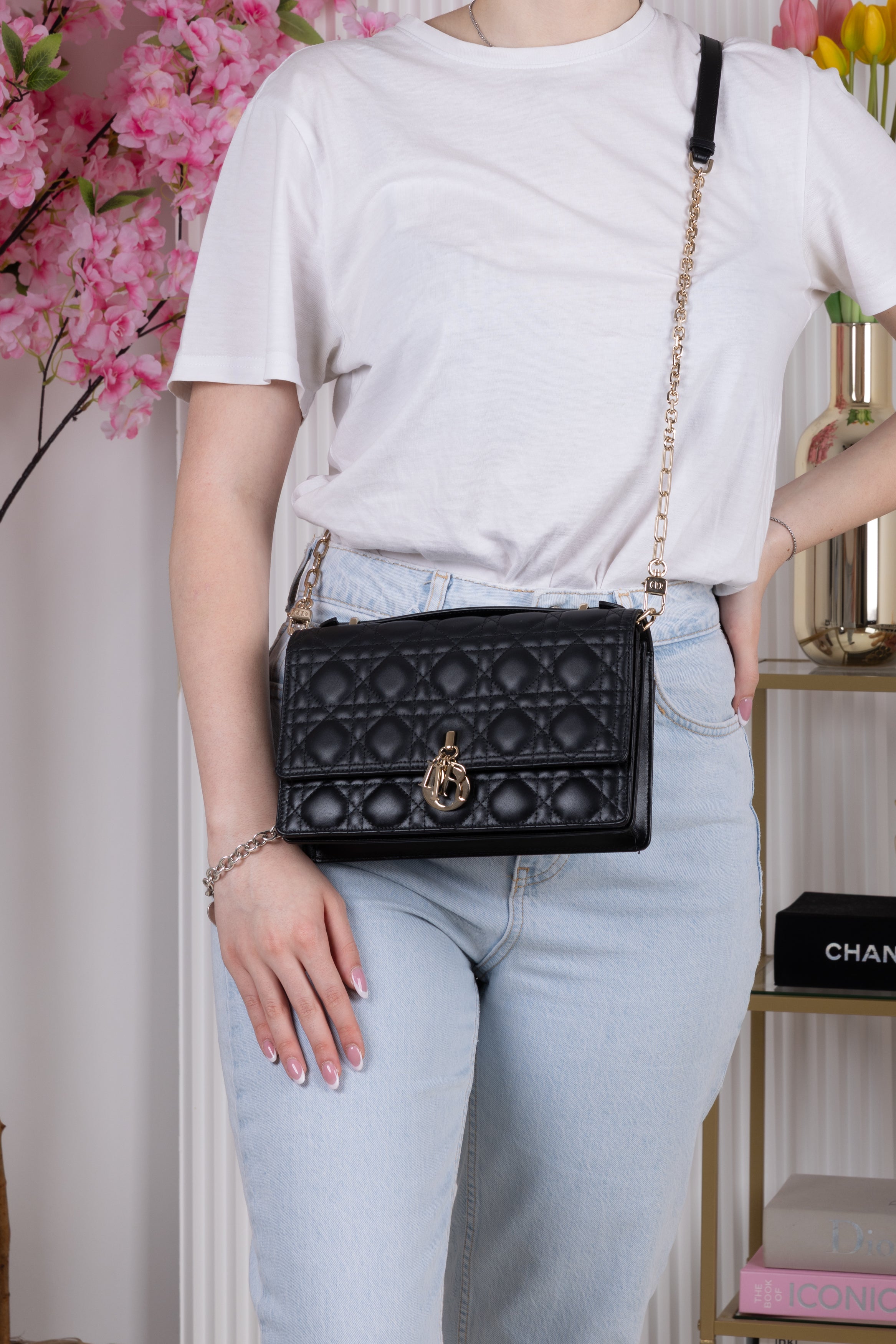 DIOR TOP HANDLE NERA