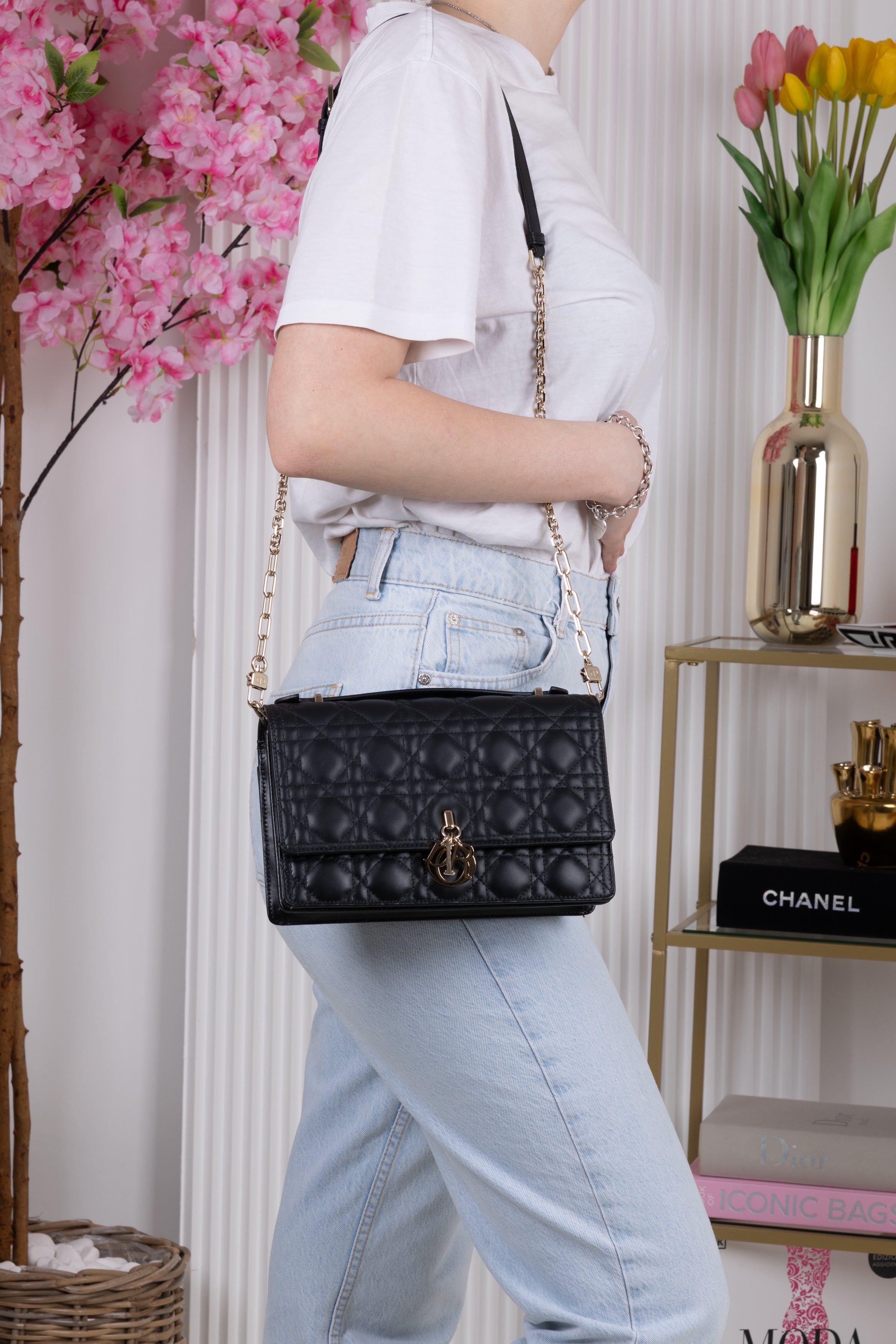 DIOR TOP HANDLE NERA