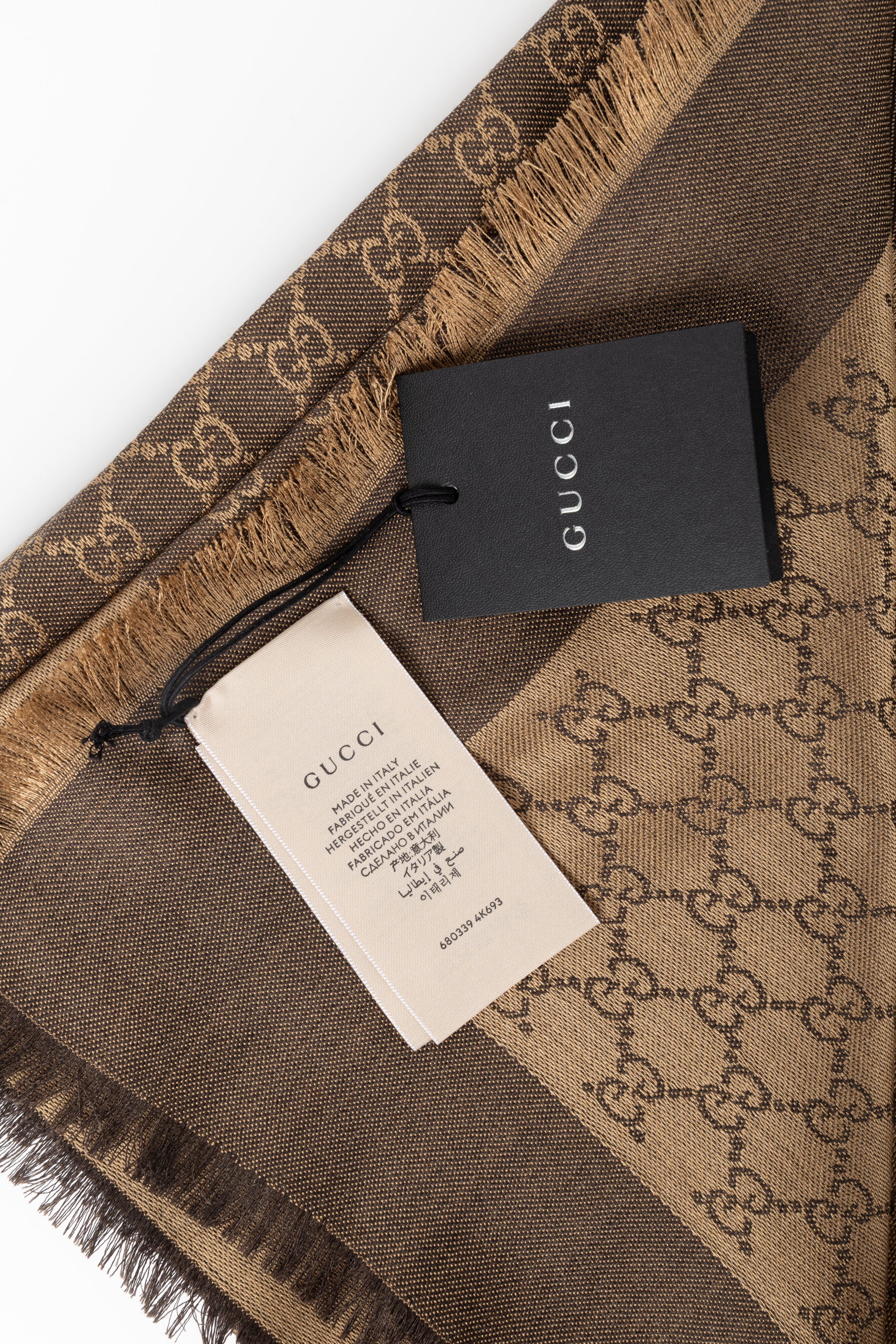 GUCCI STOLA BEIGE/MARRONE GG 06