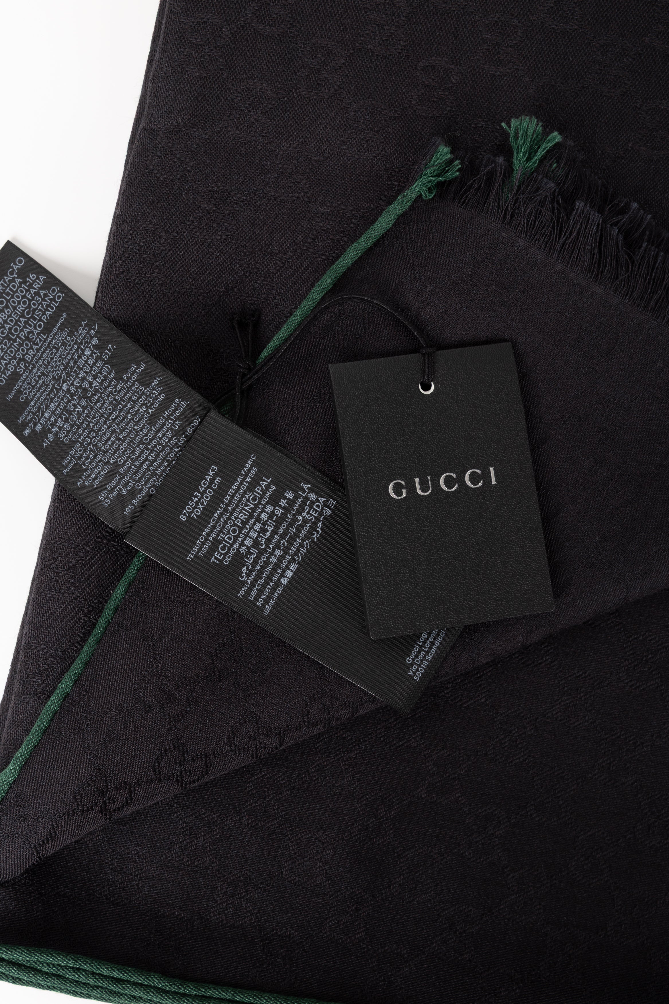 GUCCI STOLA NERA/VERDE 03