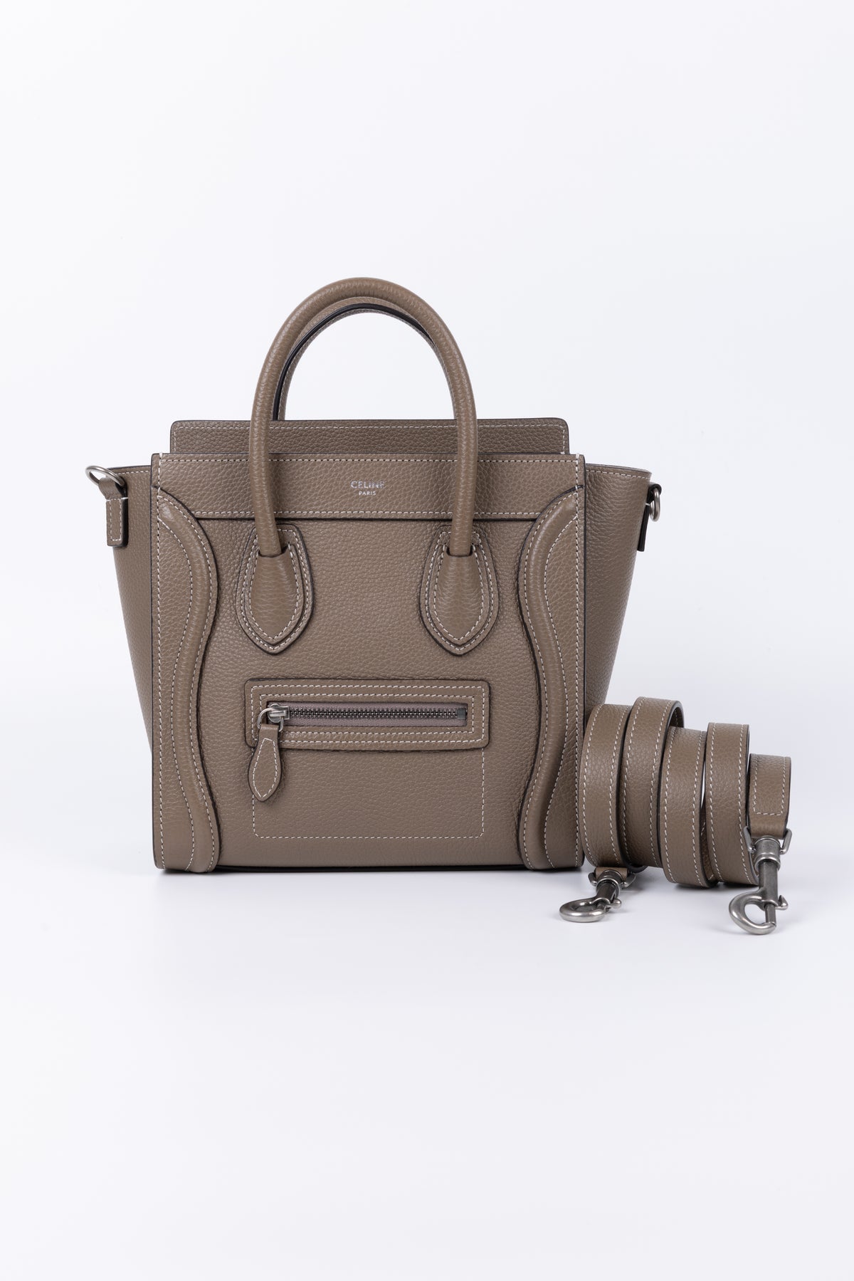 CELINE LUGGAGE NANO GRIGIA