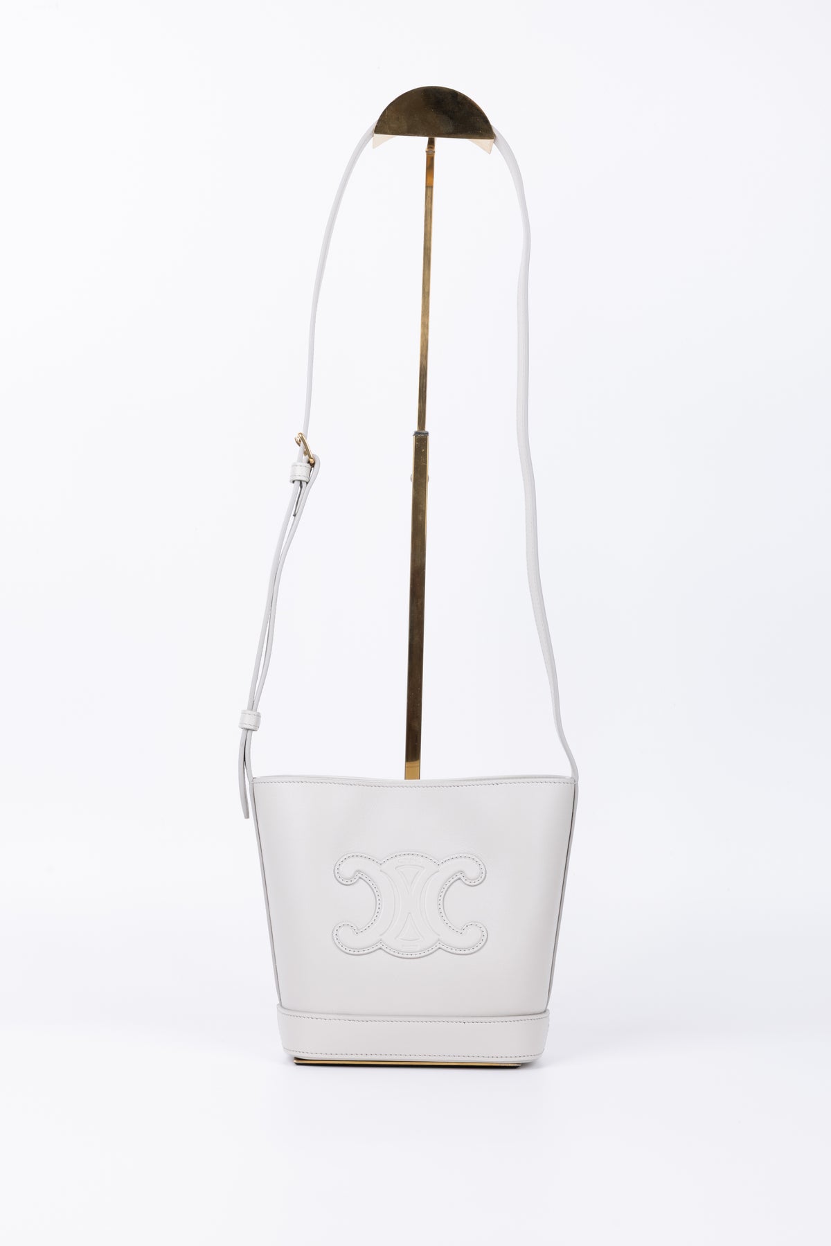 CELINE SECCHIELLO TRIOMPHE MINI BIANCO