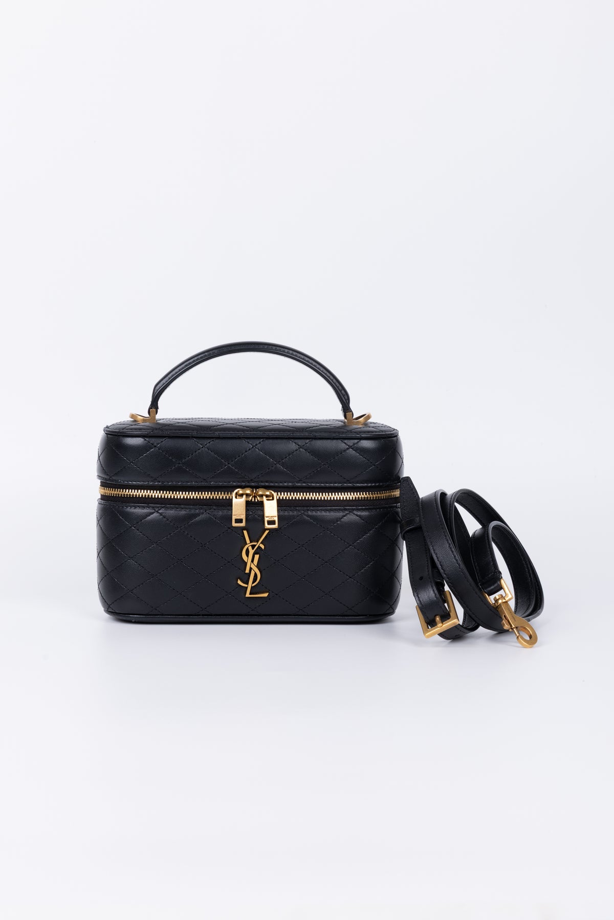 SAINT LAURENT VANITY BAGY NERO MEDIO