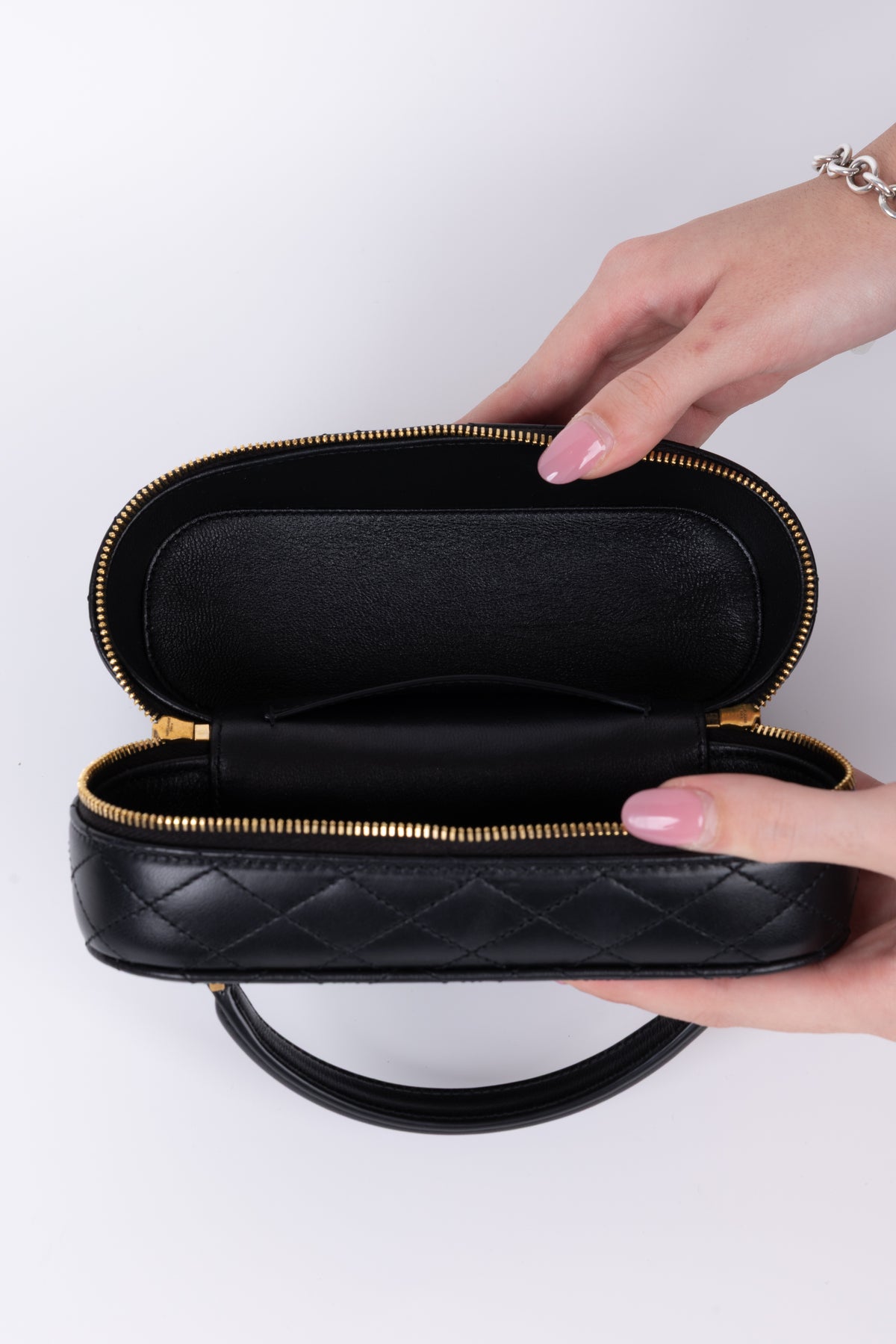 SAINT LAURENT VANITY BAGY NERO MEDIO