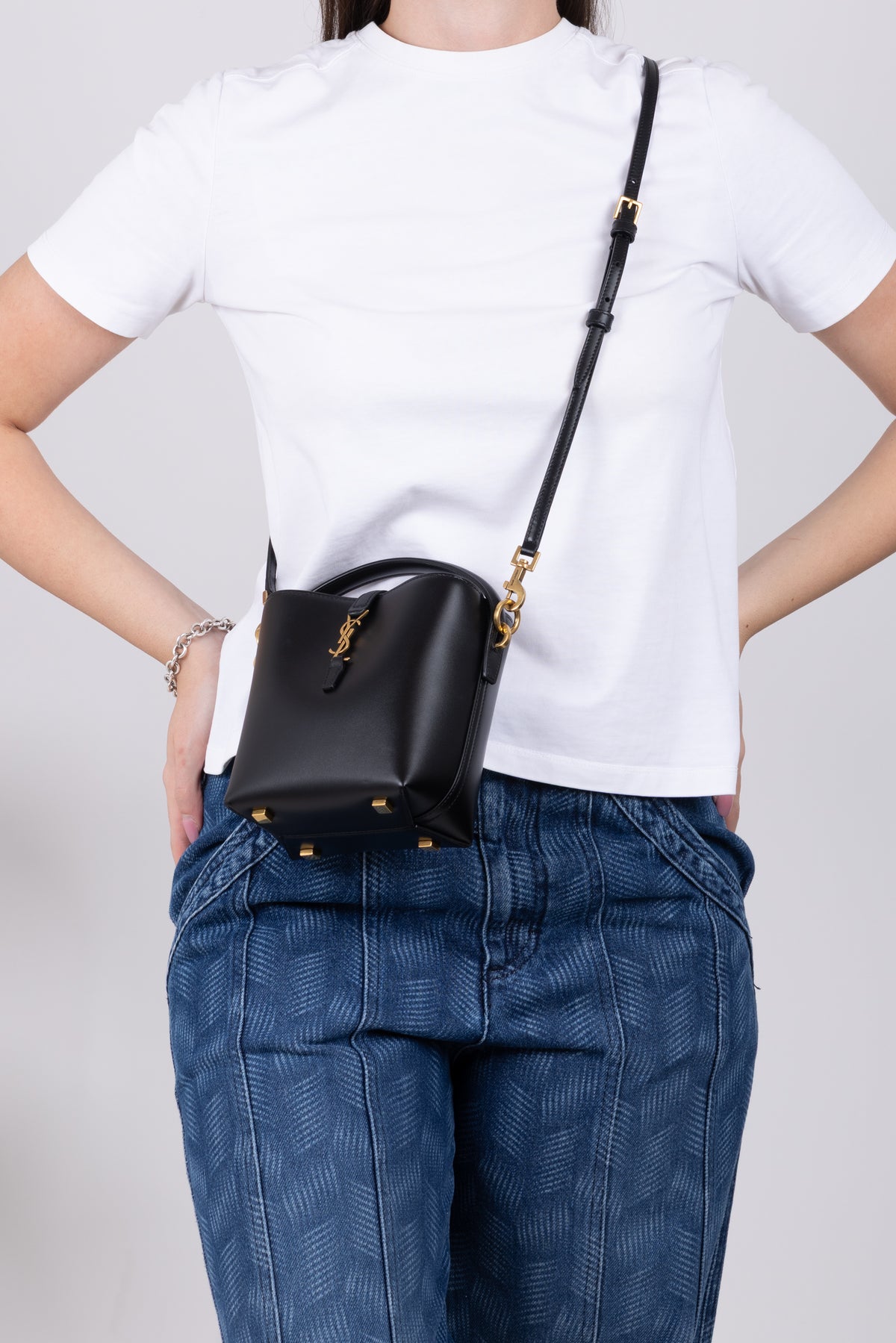 SAINT LAURENT LE 37 MINI NERO