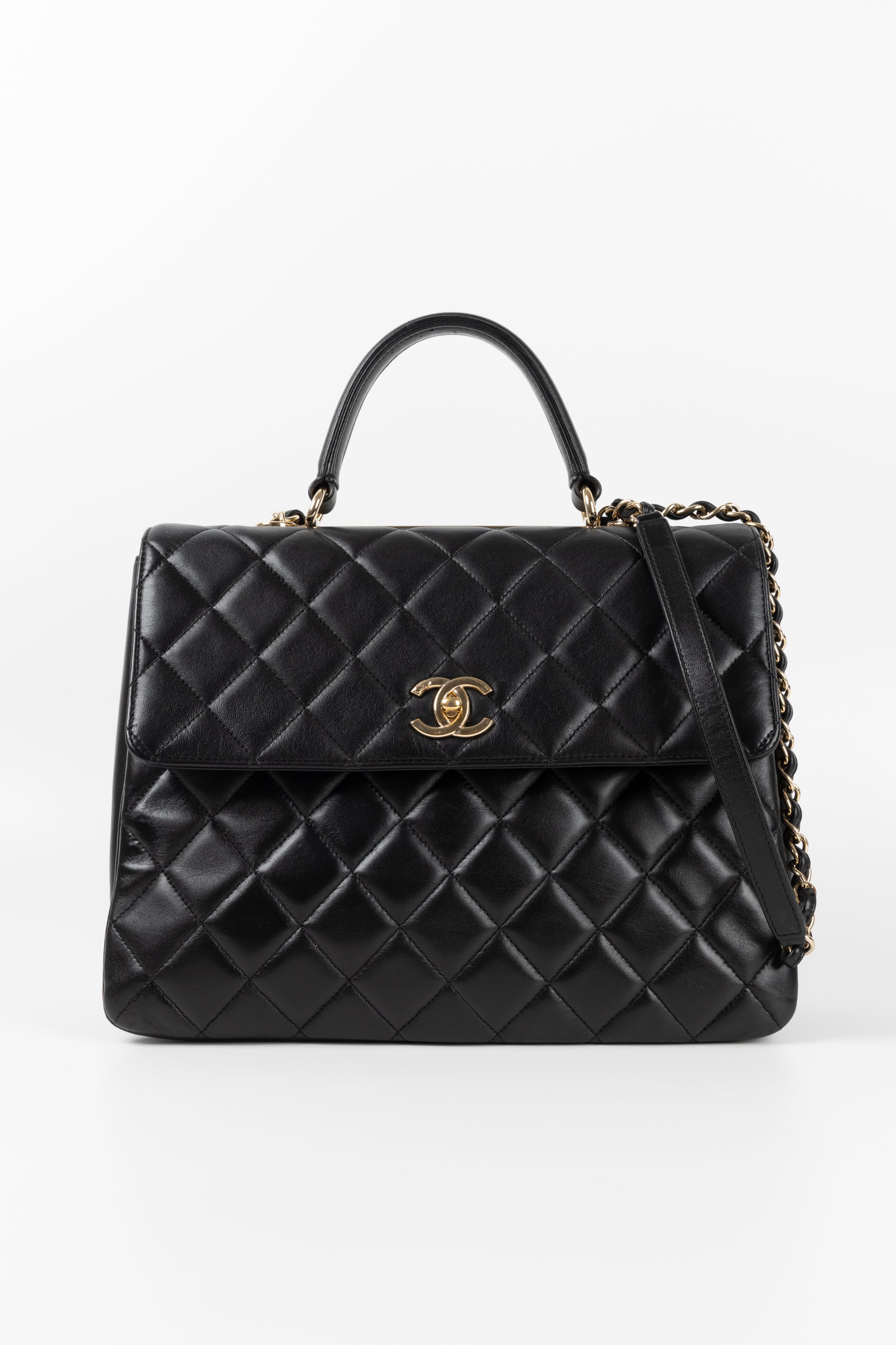 CHANEL MAXI MANICO NERA