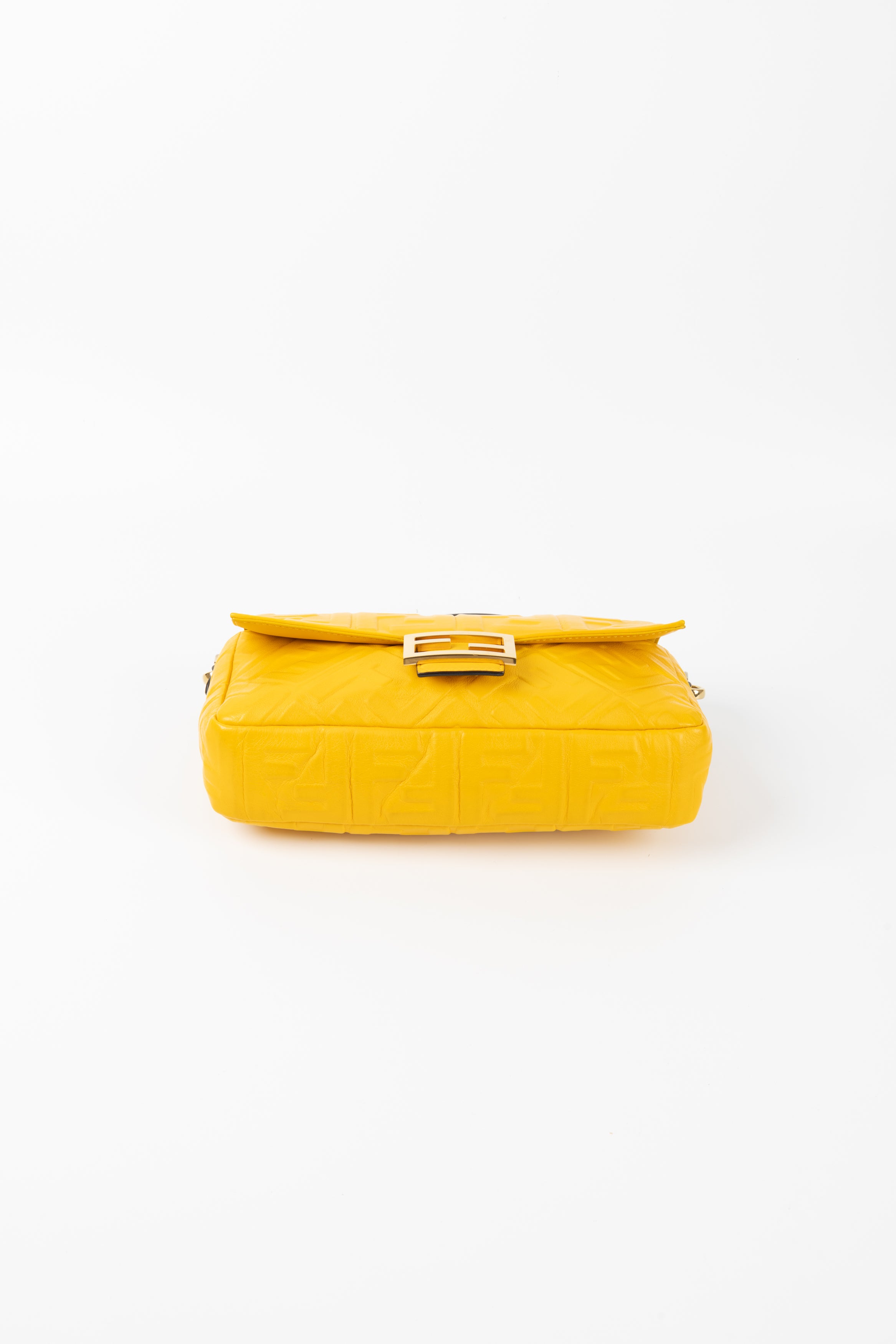 FENDI BAGUETTE MEDIA GIALLA FF