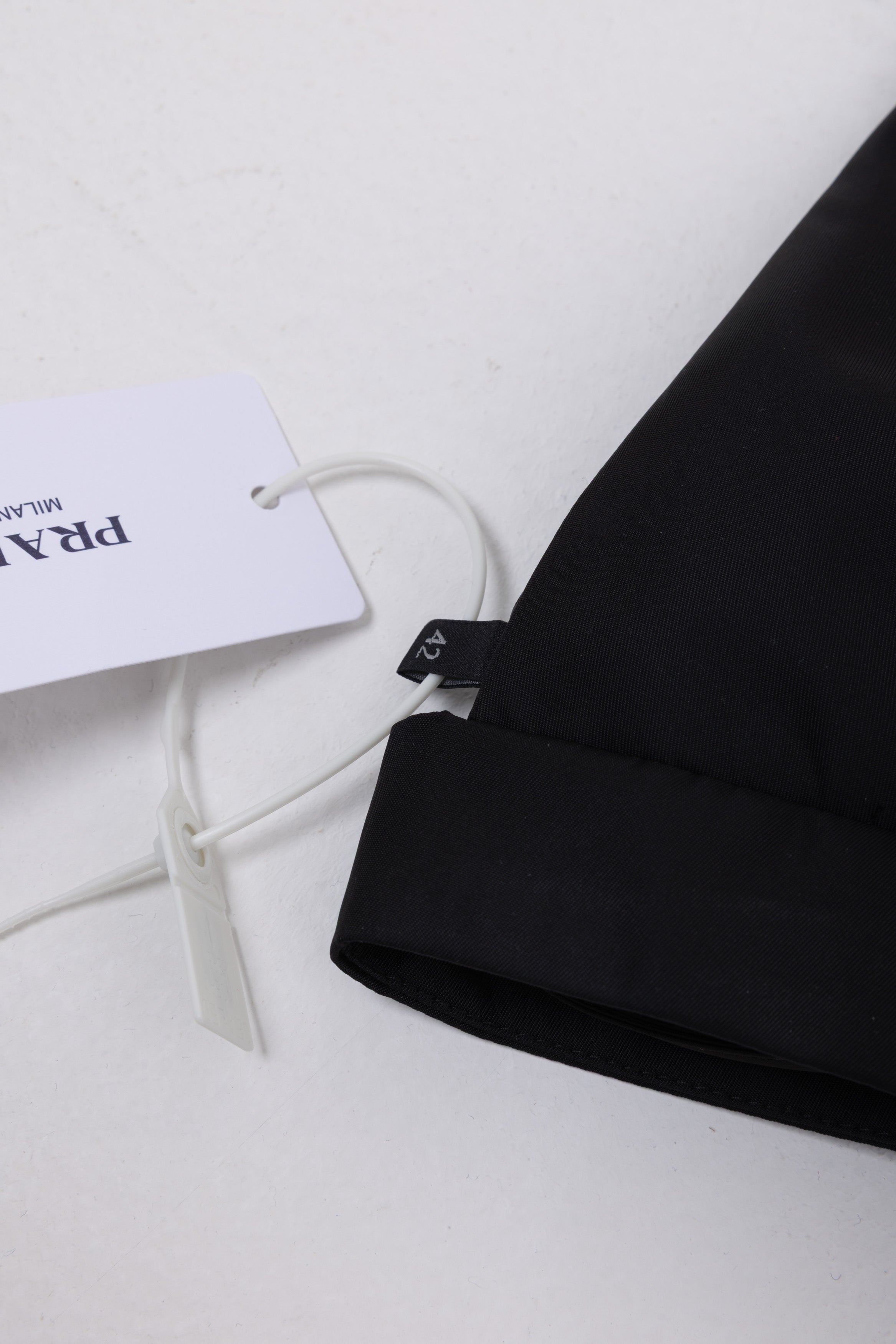 PRADA TOP BRALETTE IN RE-NYLON NERA