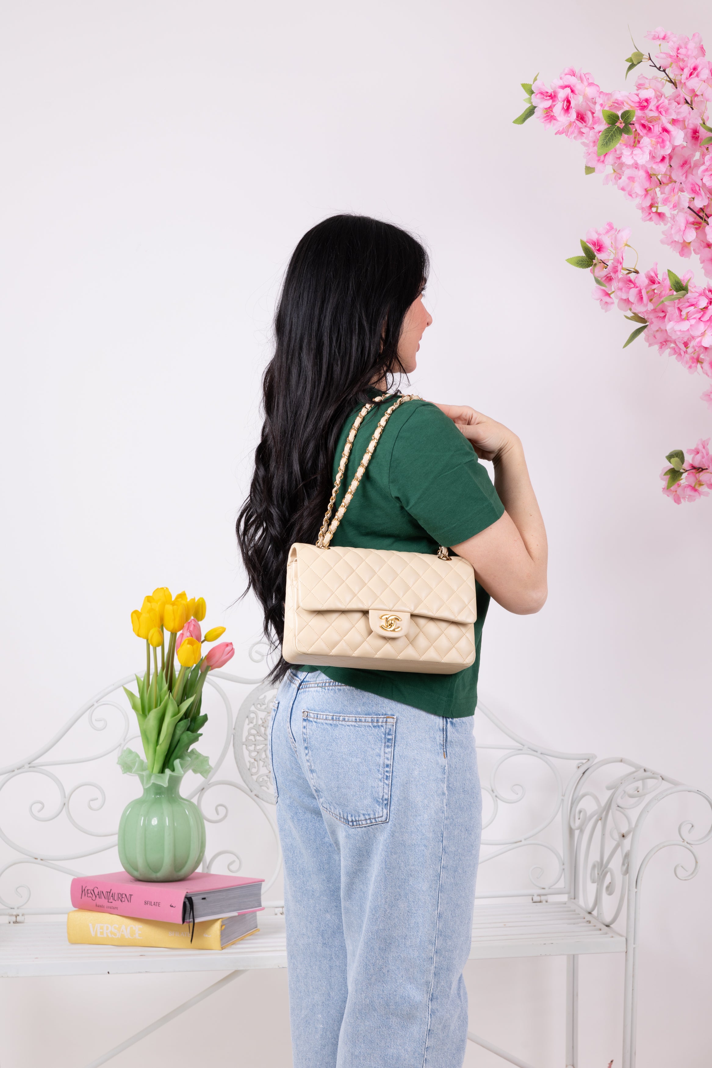 CHANEL 11.12 BEIGE/ORO