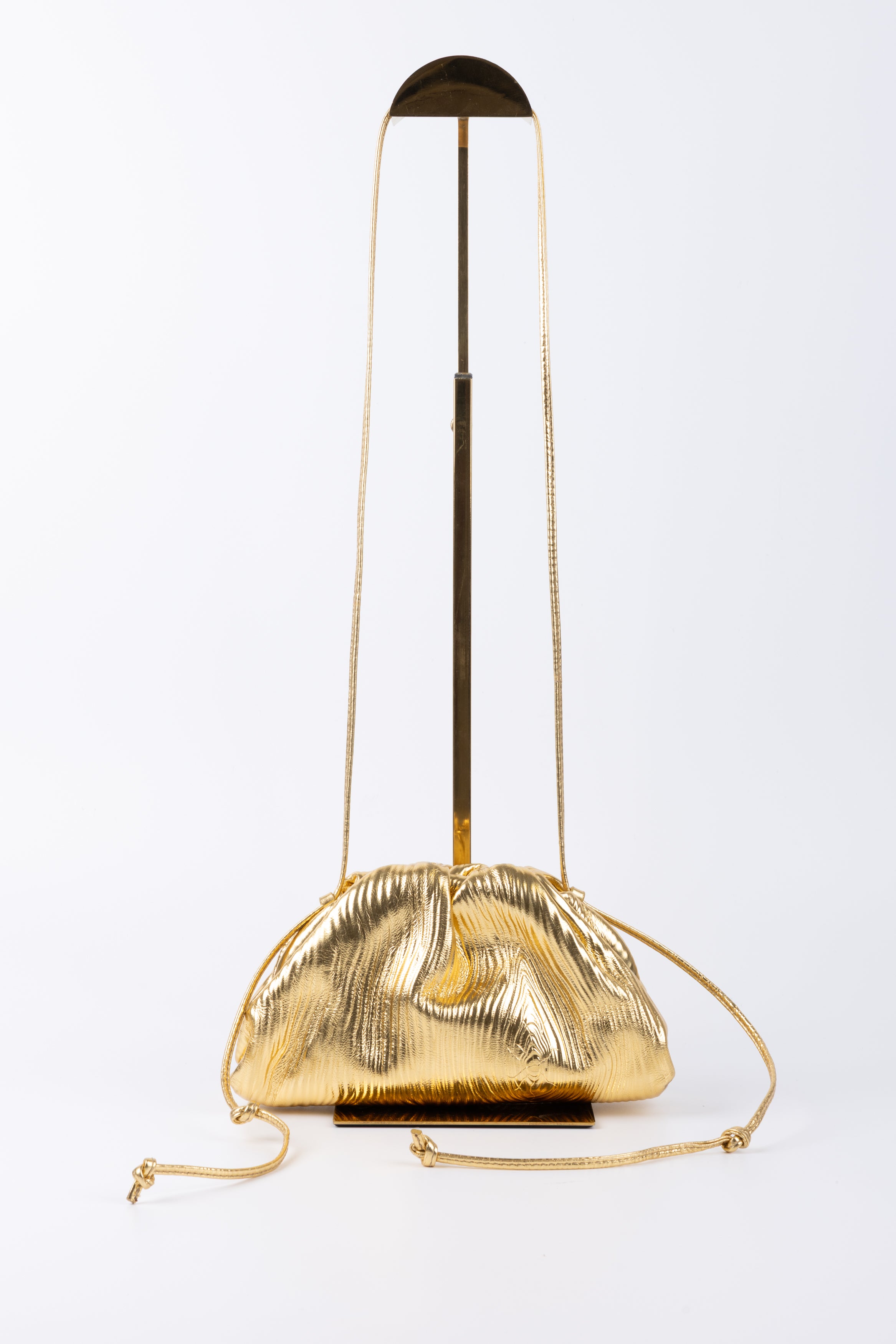 BOTTEGA VENETA POUCH CON TRACOLLA ORO