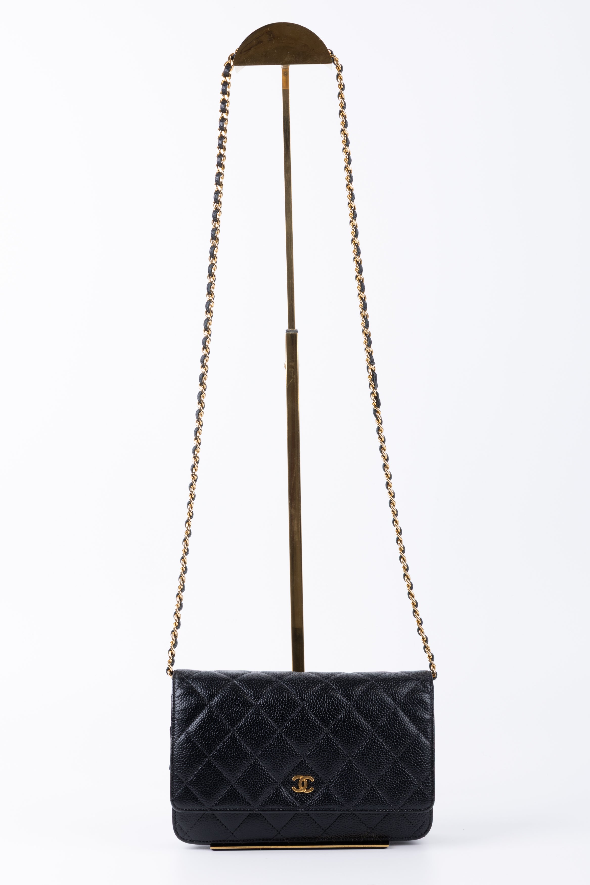 CHANEL WOC CAVIAR NERO/ORO