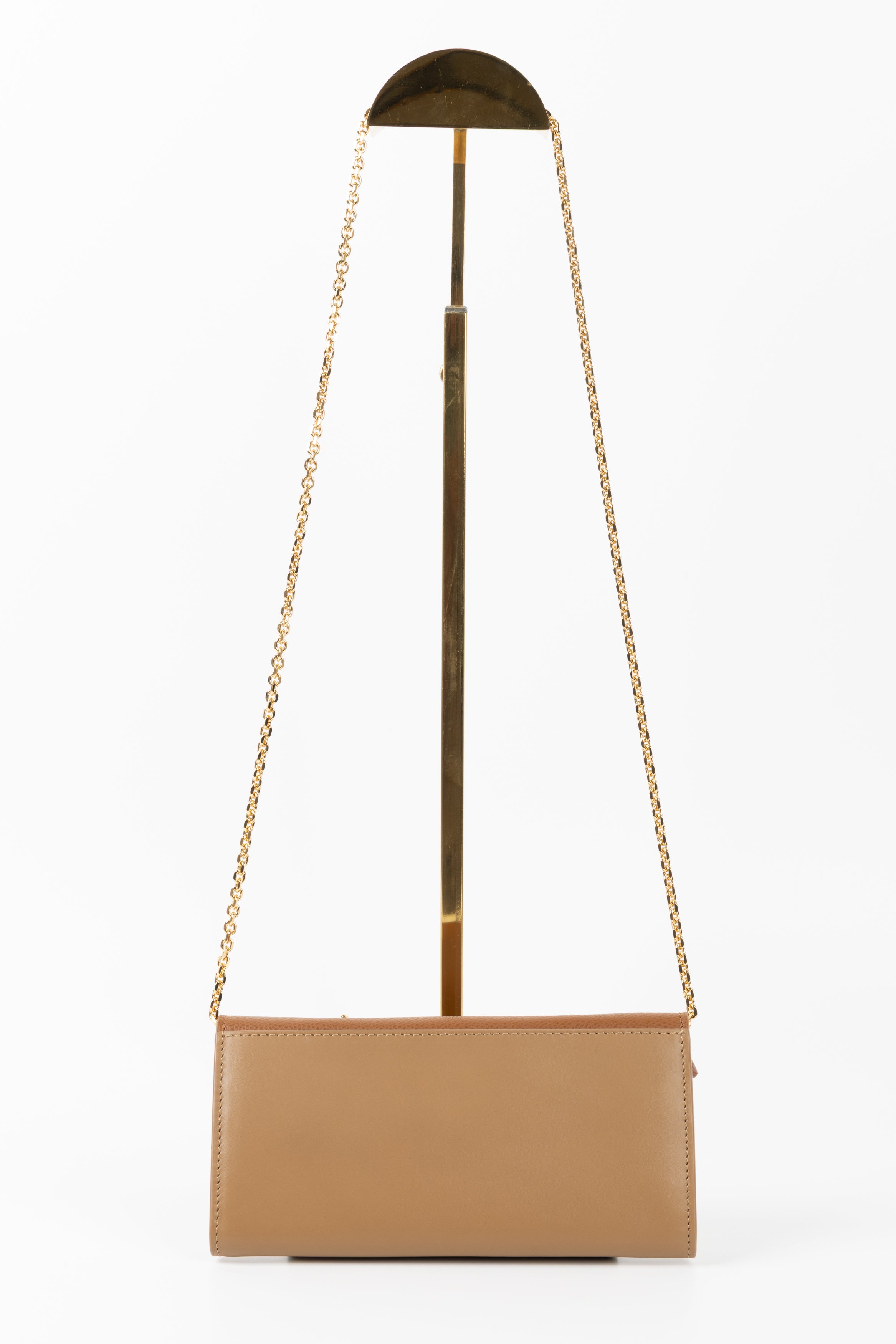 FENDI CONTINENTAL WITH CHAIN MARRONE