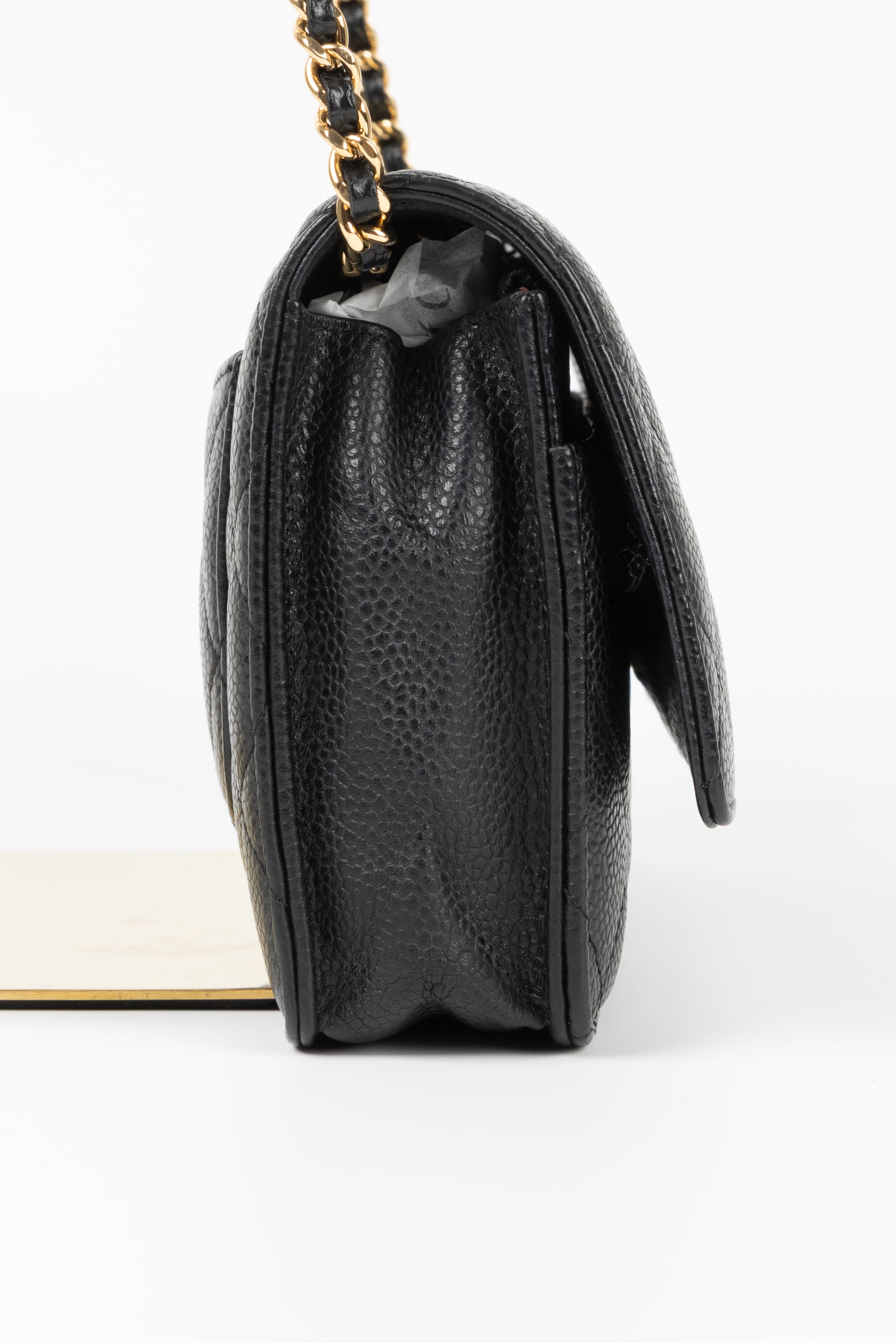 CHANEL WOC CAVIAR NERO/ORO
