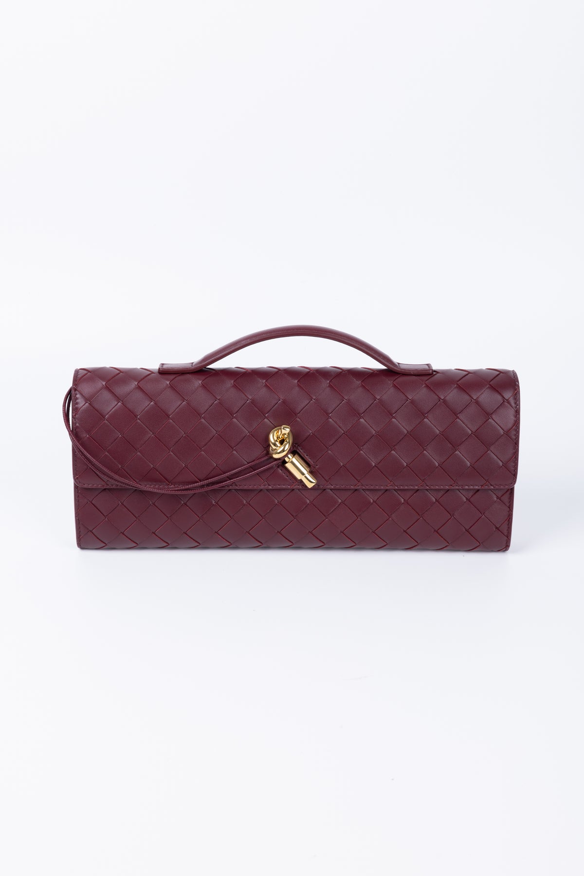 BOTTEGA VENETA ANDIAMO CLUTCH BAROLO