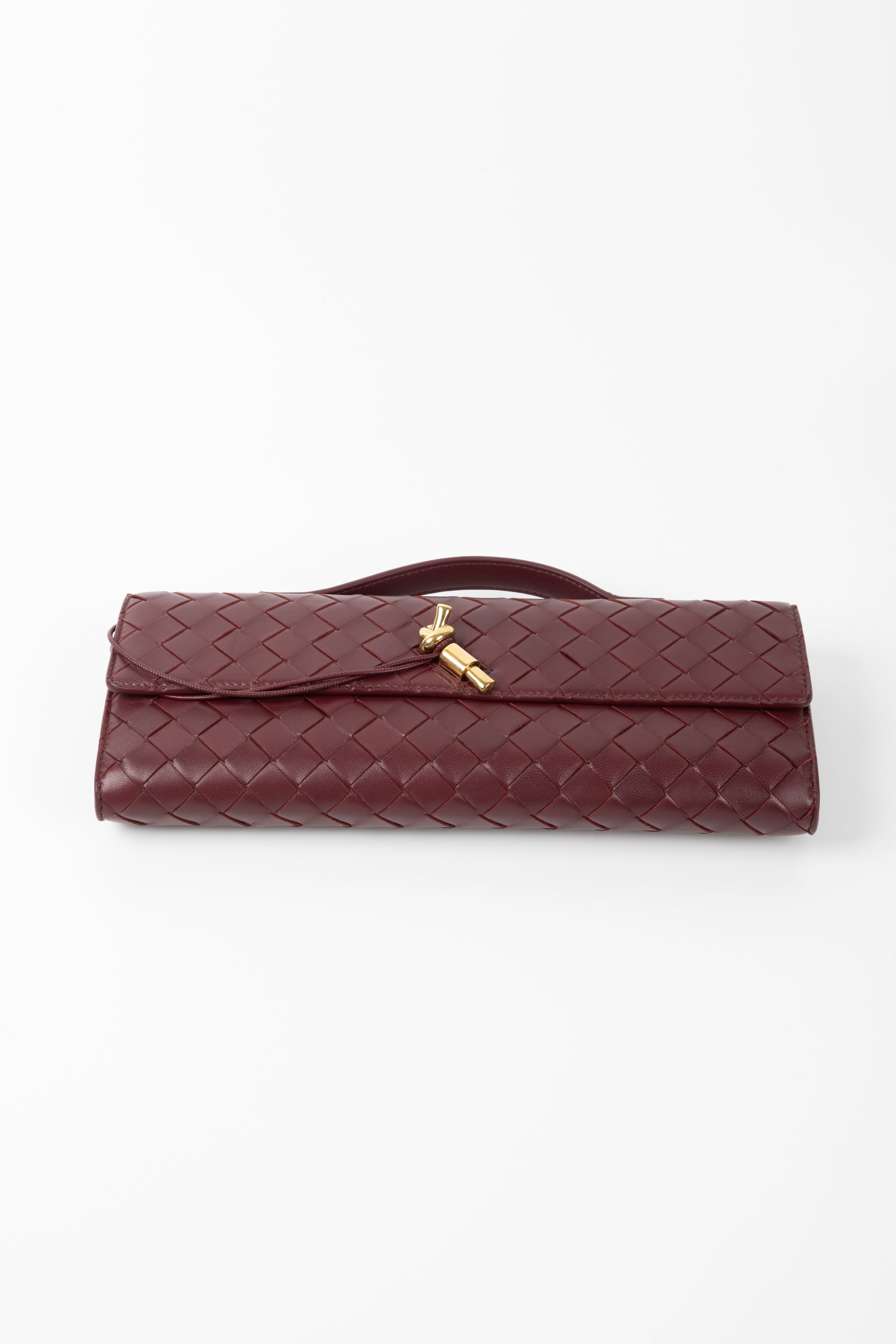 BOTTEGA VENETA ANDIAMO CLUTCH BAROLO