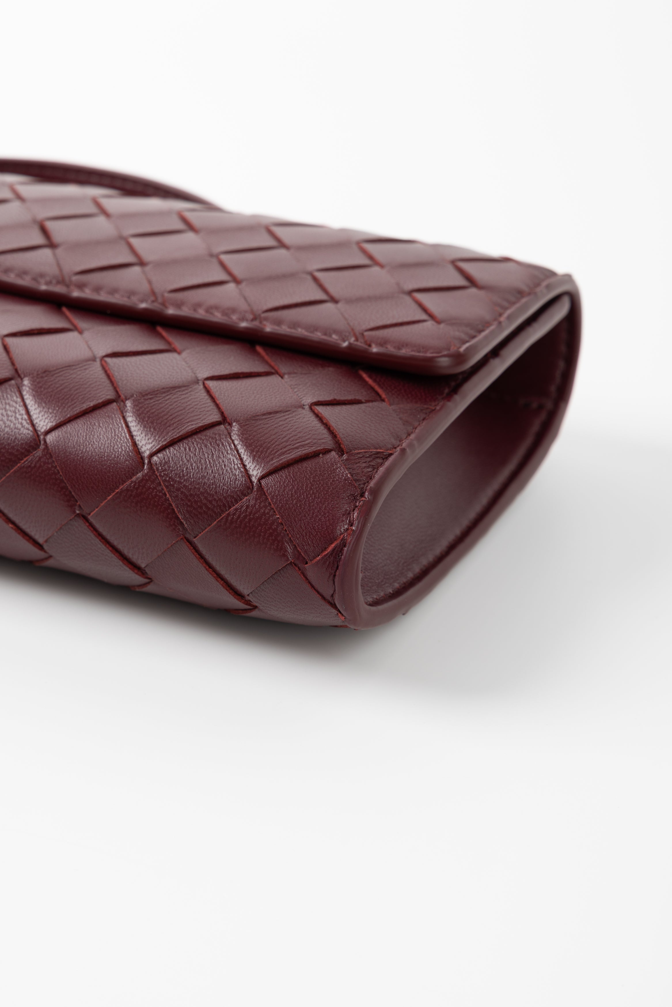 BOTTEGA VENETA ANDIAMO CLUTCH BAROLO