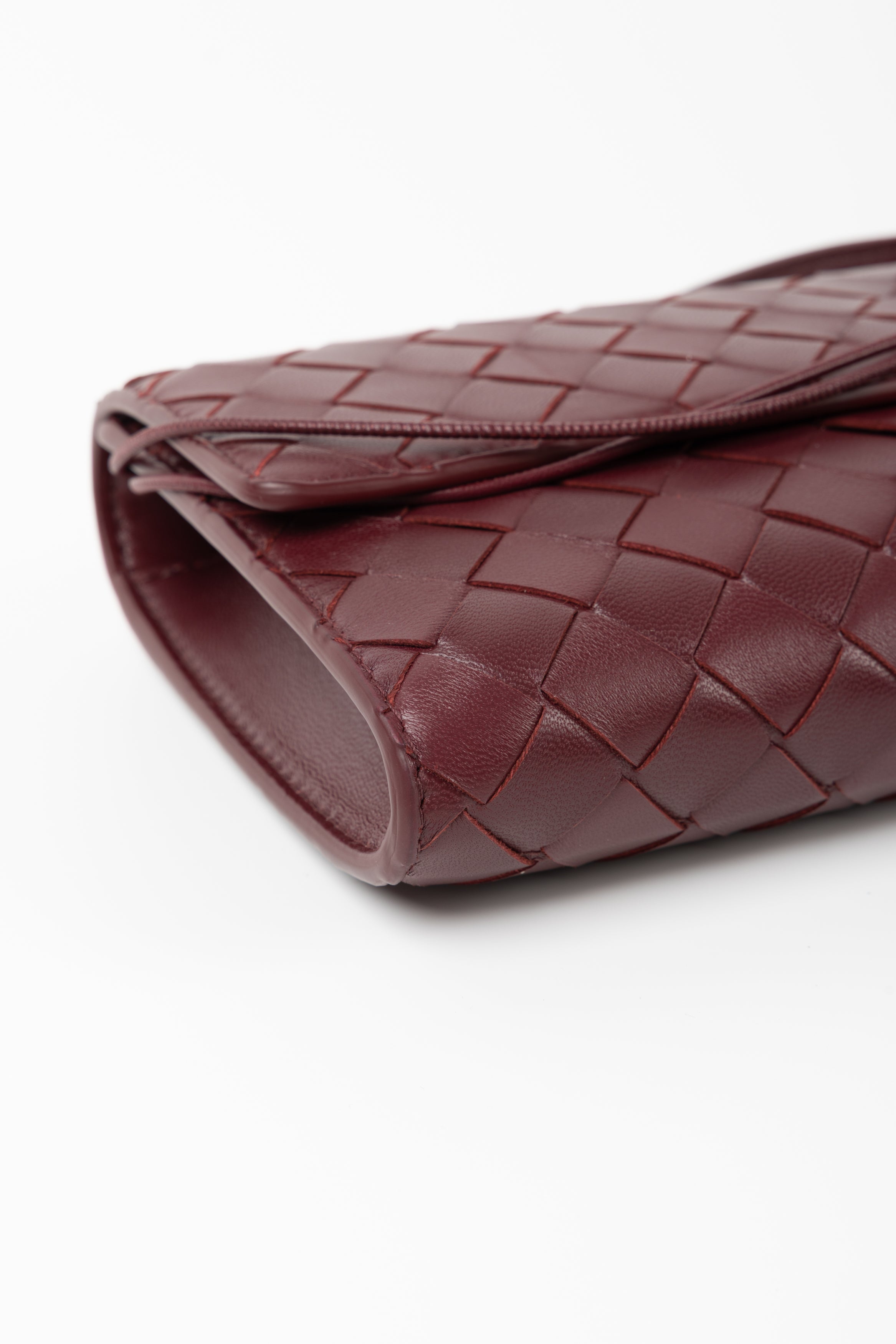 BOTTEGA VENETA ANDIAMO CLUTCH BAROLO
