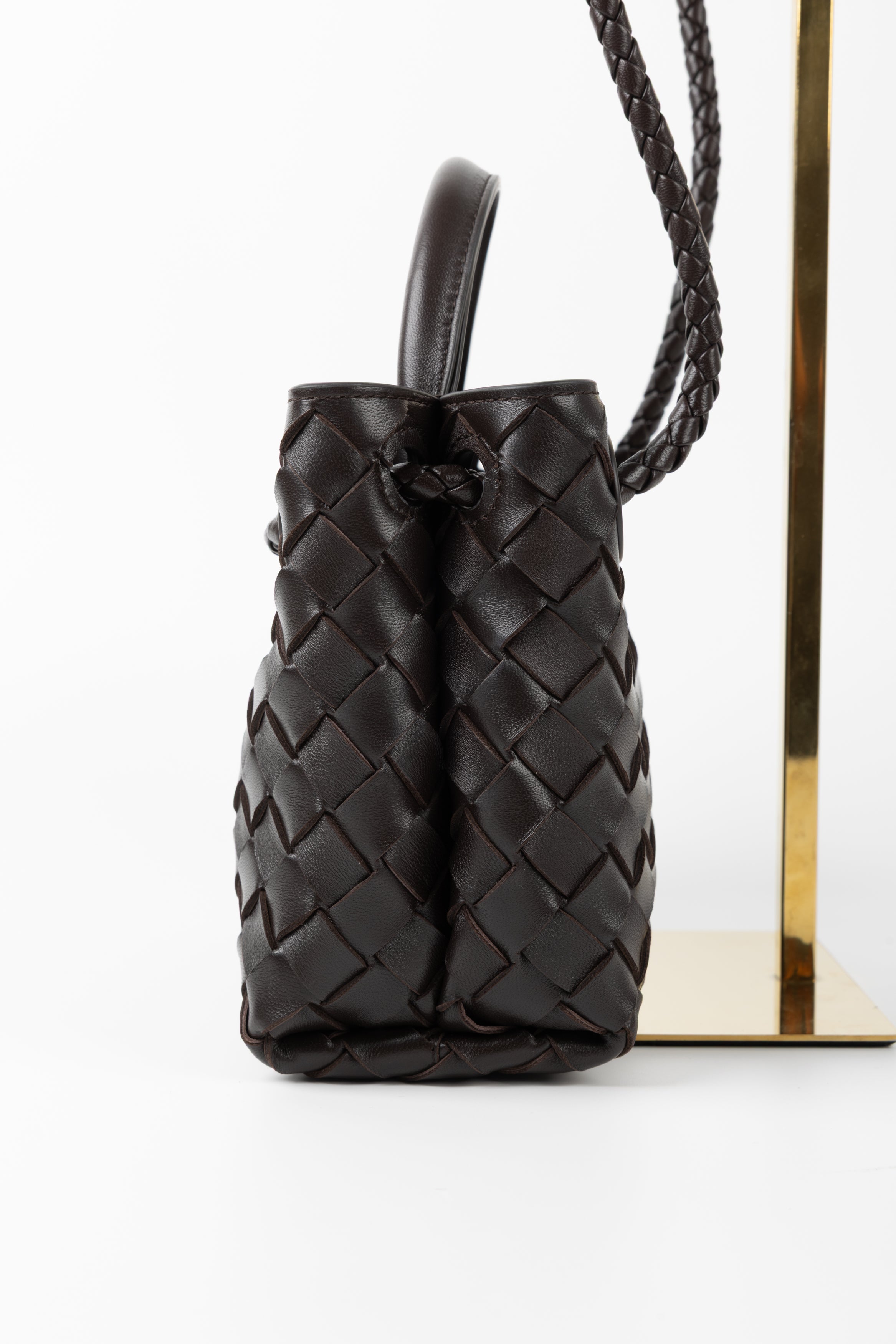 BOTTEGA VENETA ANDIAMO MINI CIOCCOLATO