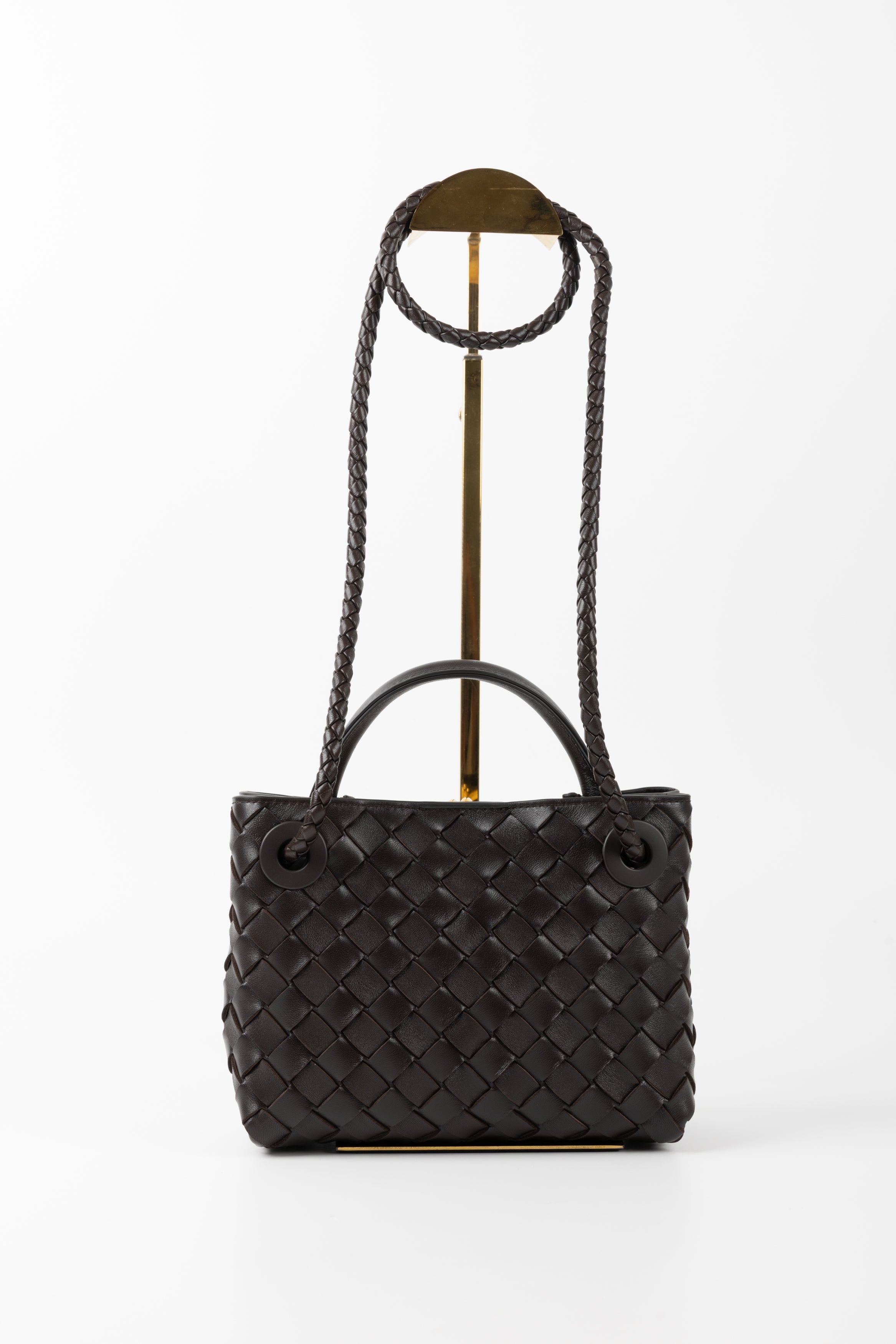 BOTTEGA VENETA ANDIAMO MINI CIOCCOLATO
