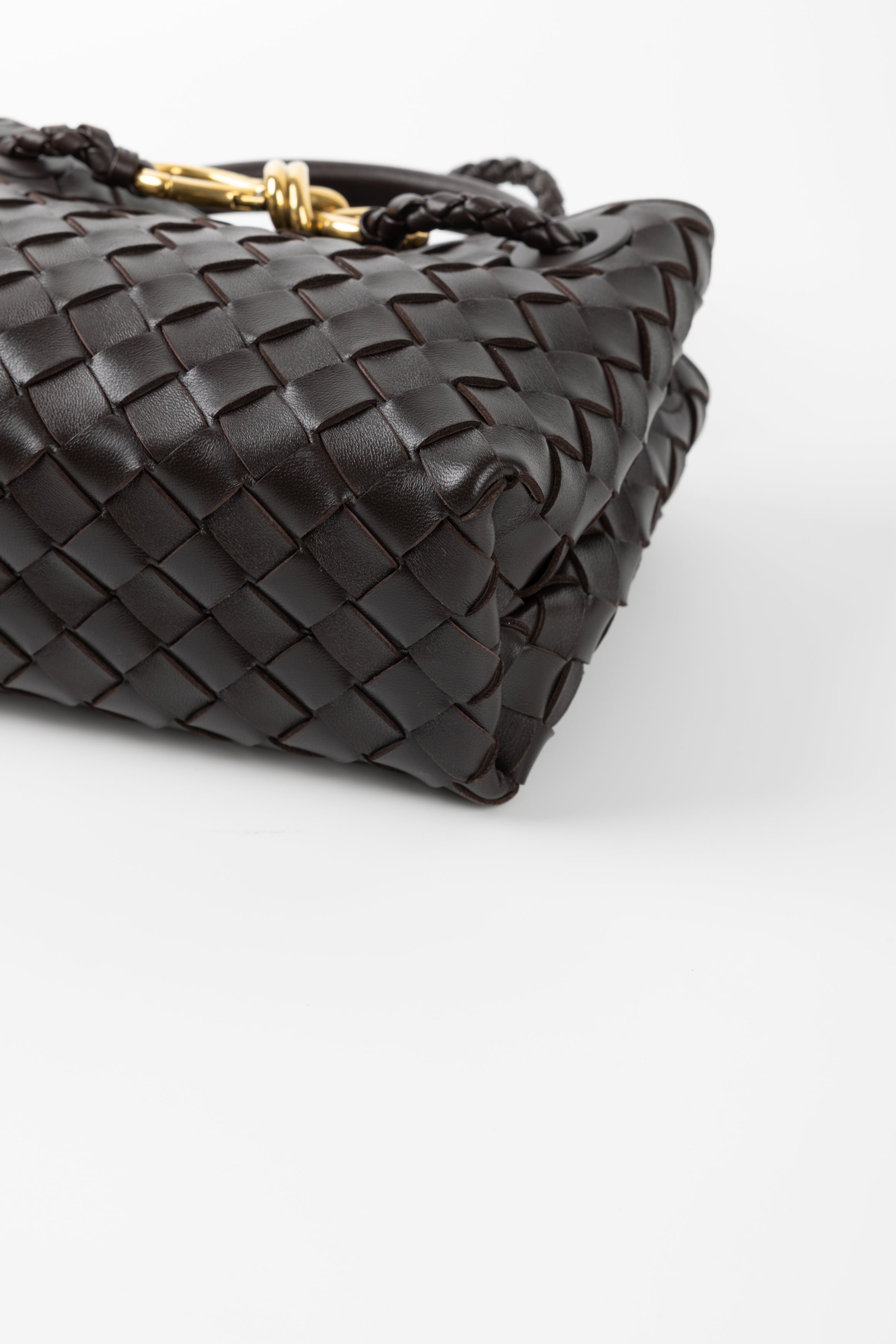 BOTTEGA VENETA ANDIAMO MINI CIOCCOLATO