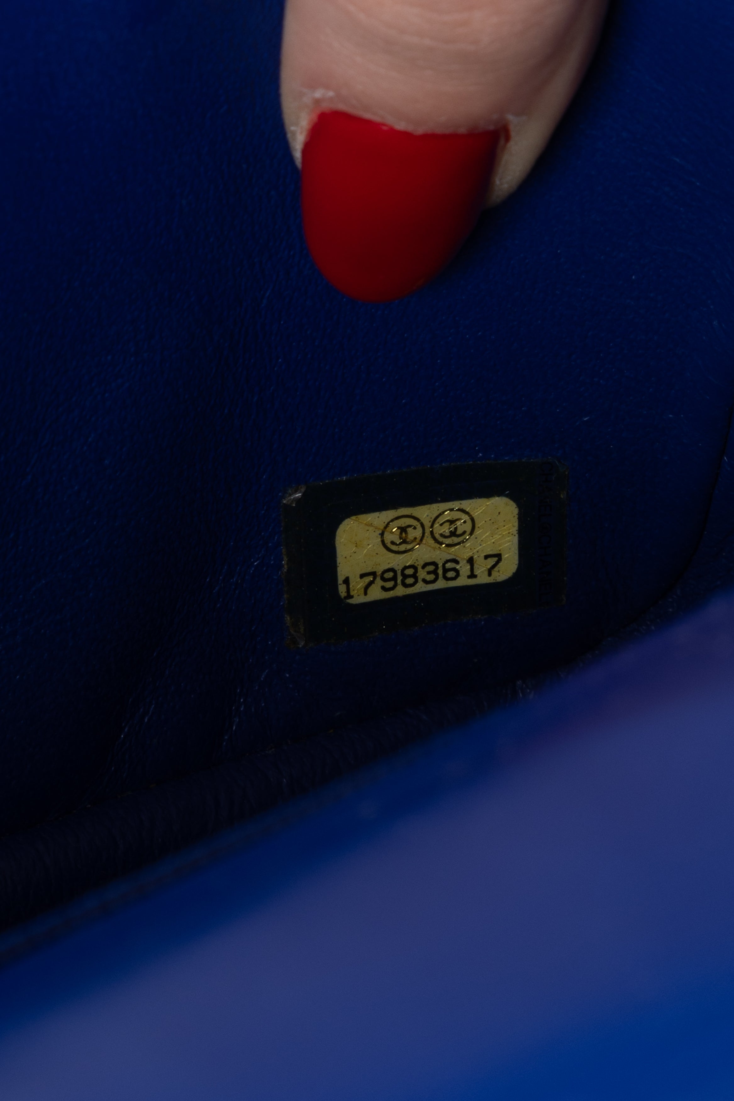 CHANEL RECTANGULAR BLU ELETTRICO