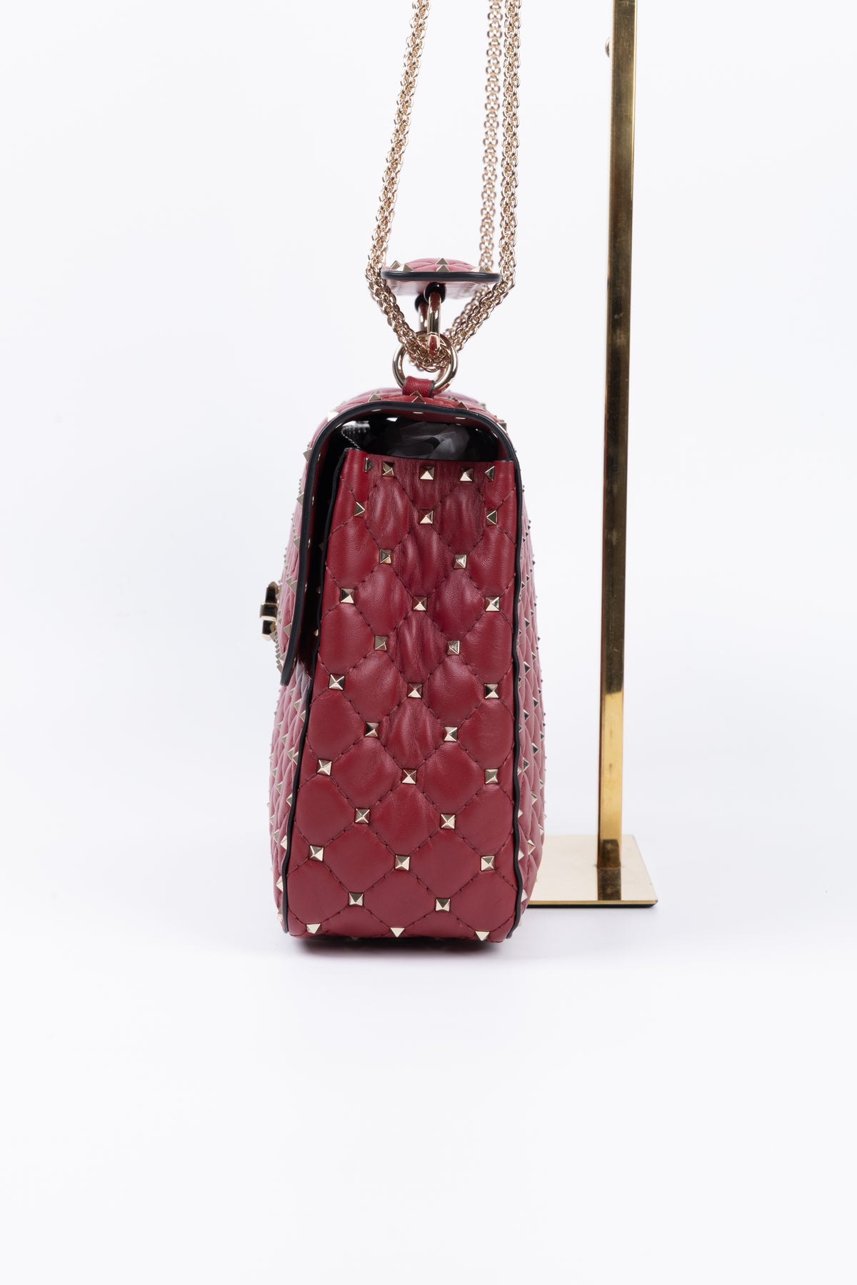 VALENTINO ROCKSTUD SPIKE BORDEAUX ()