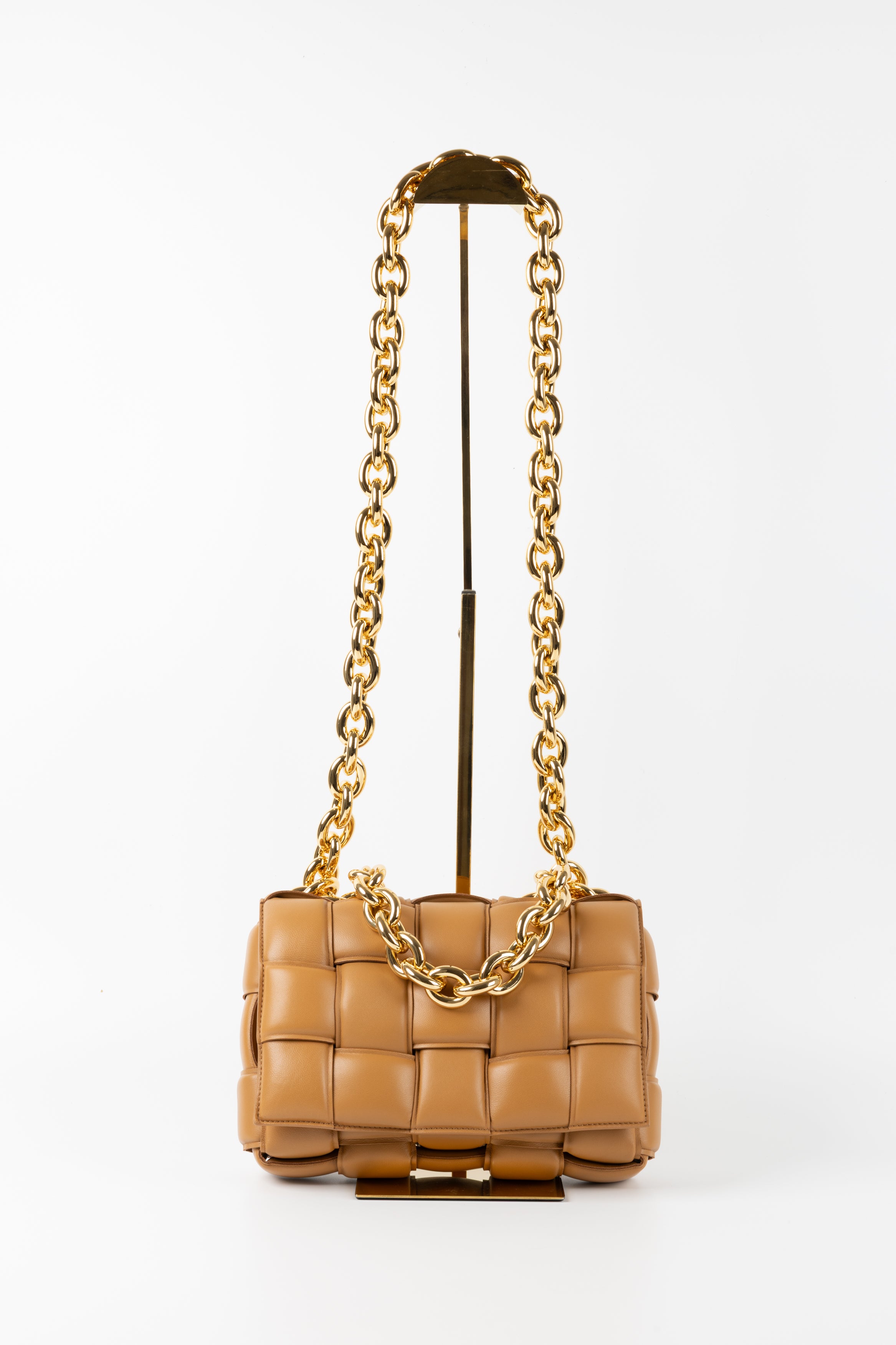 BOTTEGA VENETA PADDED CHAIN RAINTREE GREEN