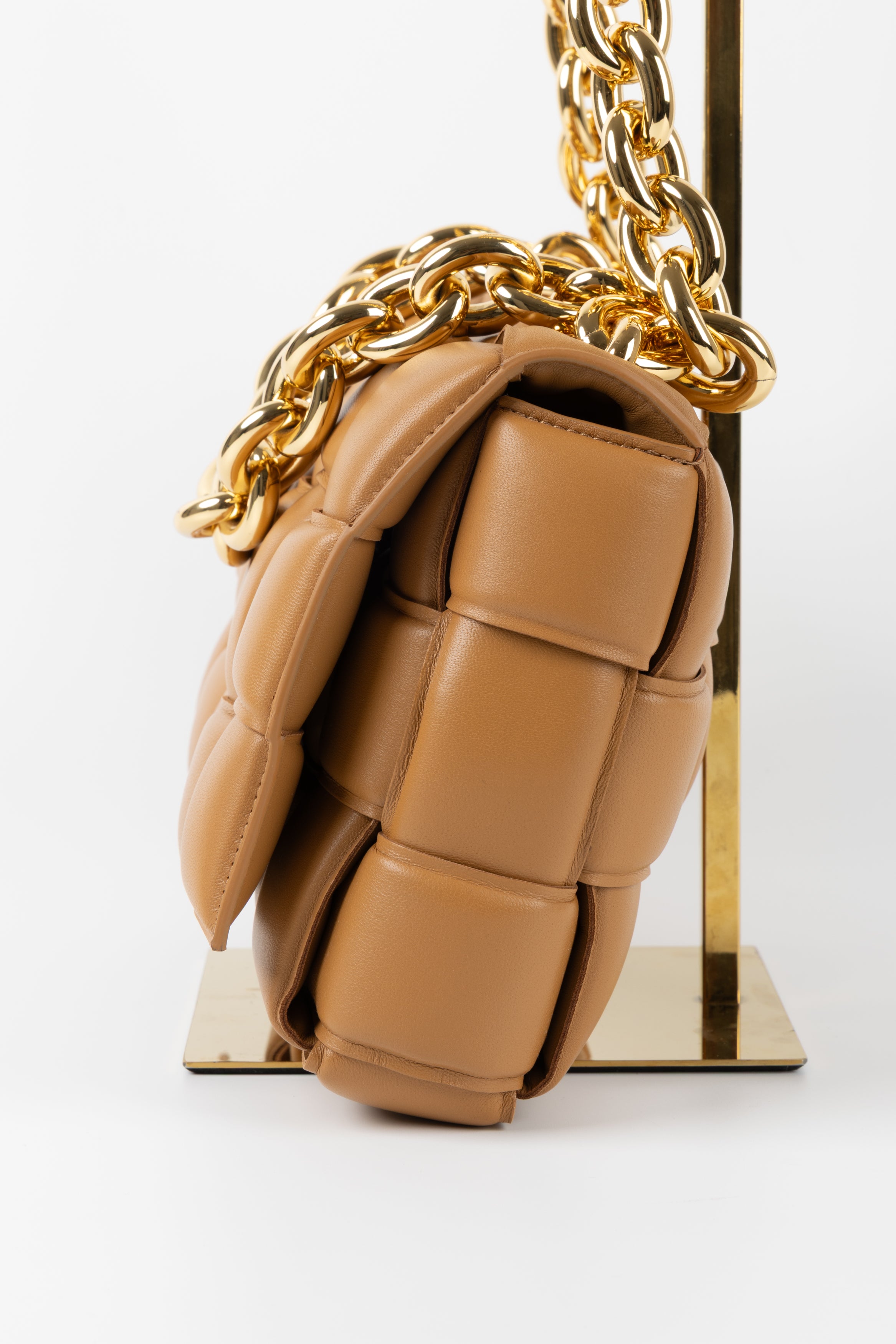 BOTTEGA VENETA PADDED CHAIN RAINTREE GREEN