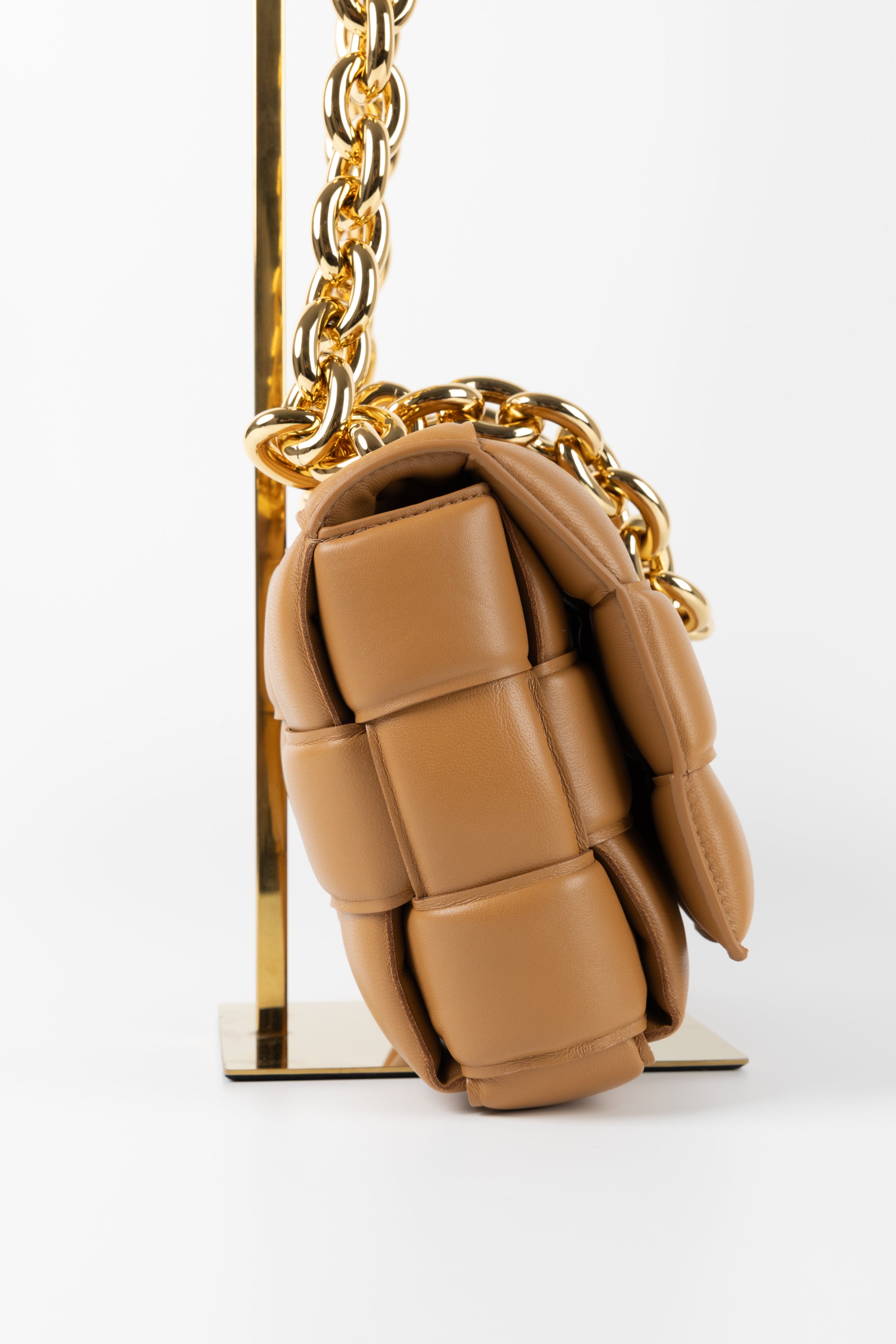 BOTTEGA VENETA PADDED CHAIN RAINTREE GREEN