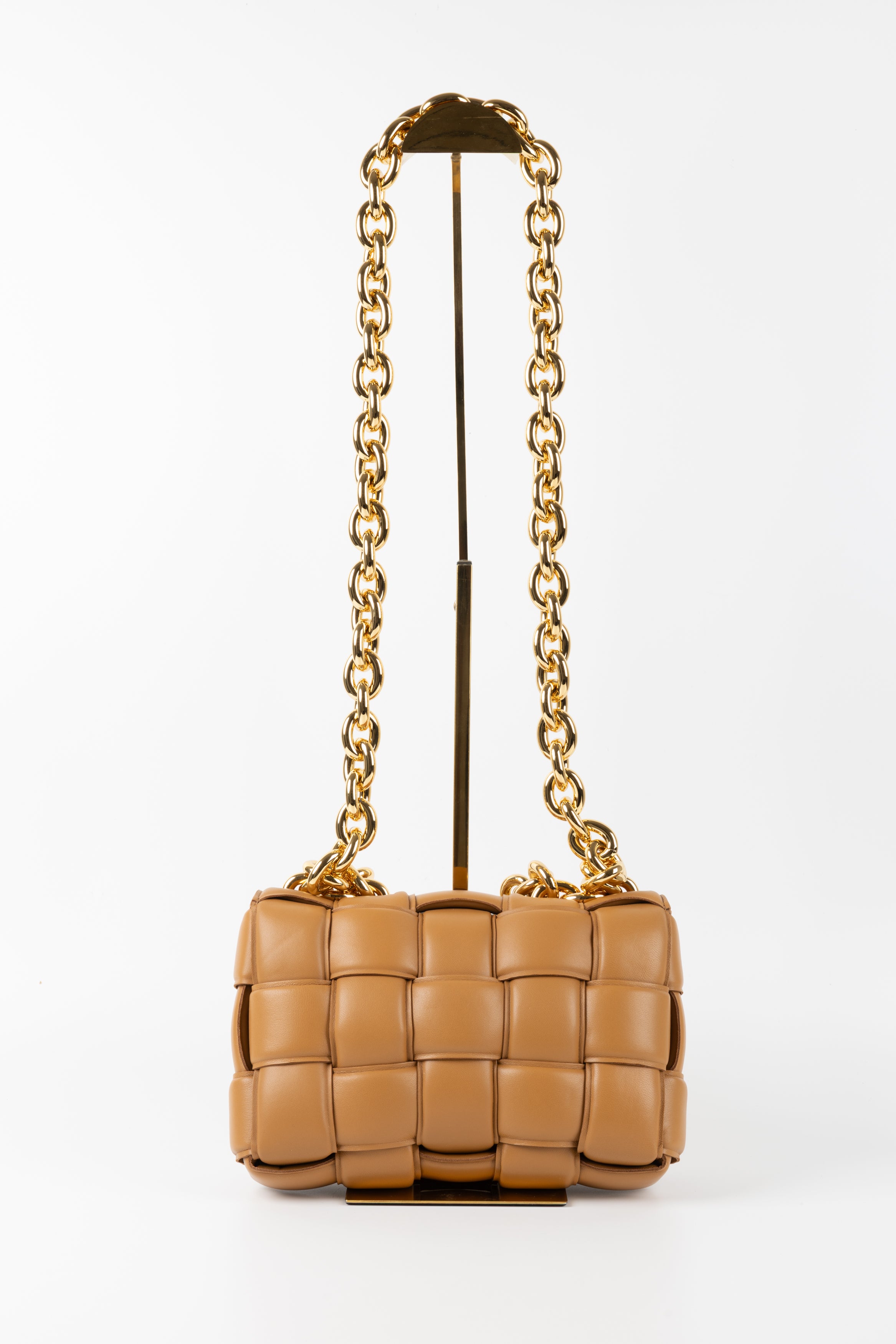 BOTTEGA VENETA PADDED CHAIN RAINTREE GREEN