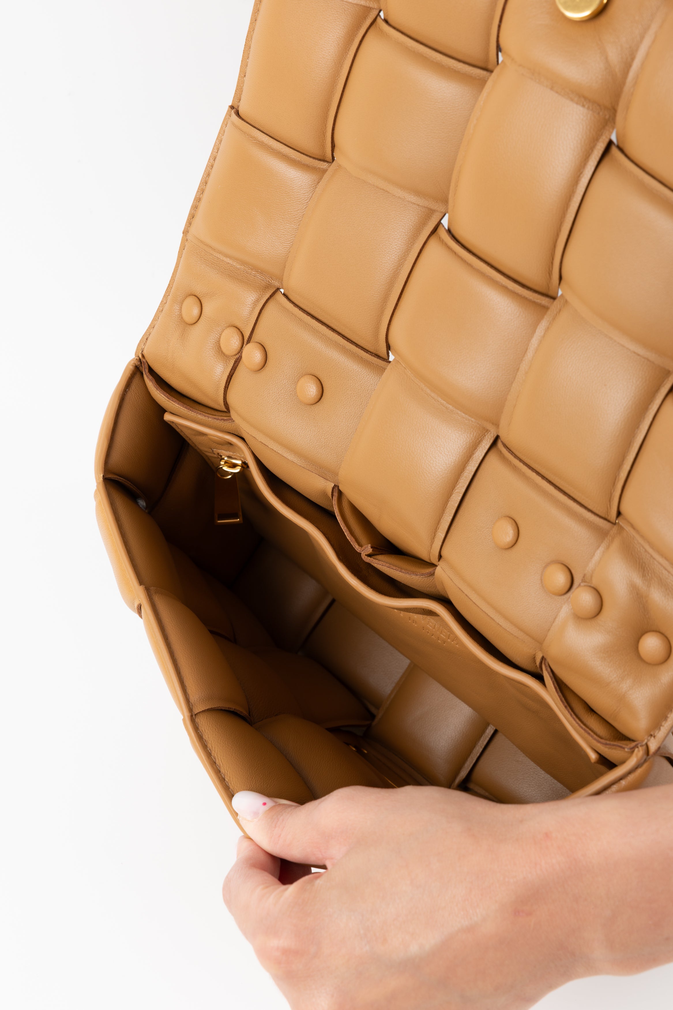 BOTTEGA VENETA PADDED CHAIN RAINTREE GREEN