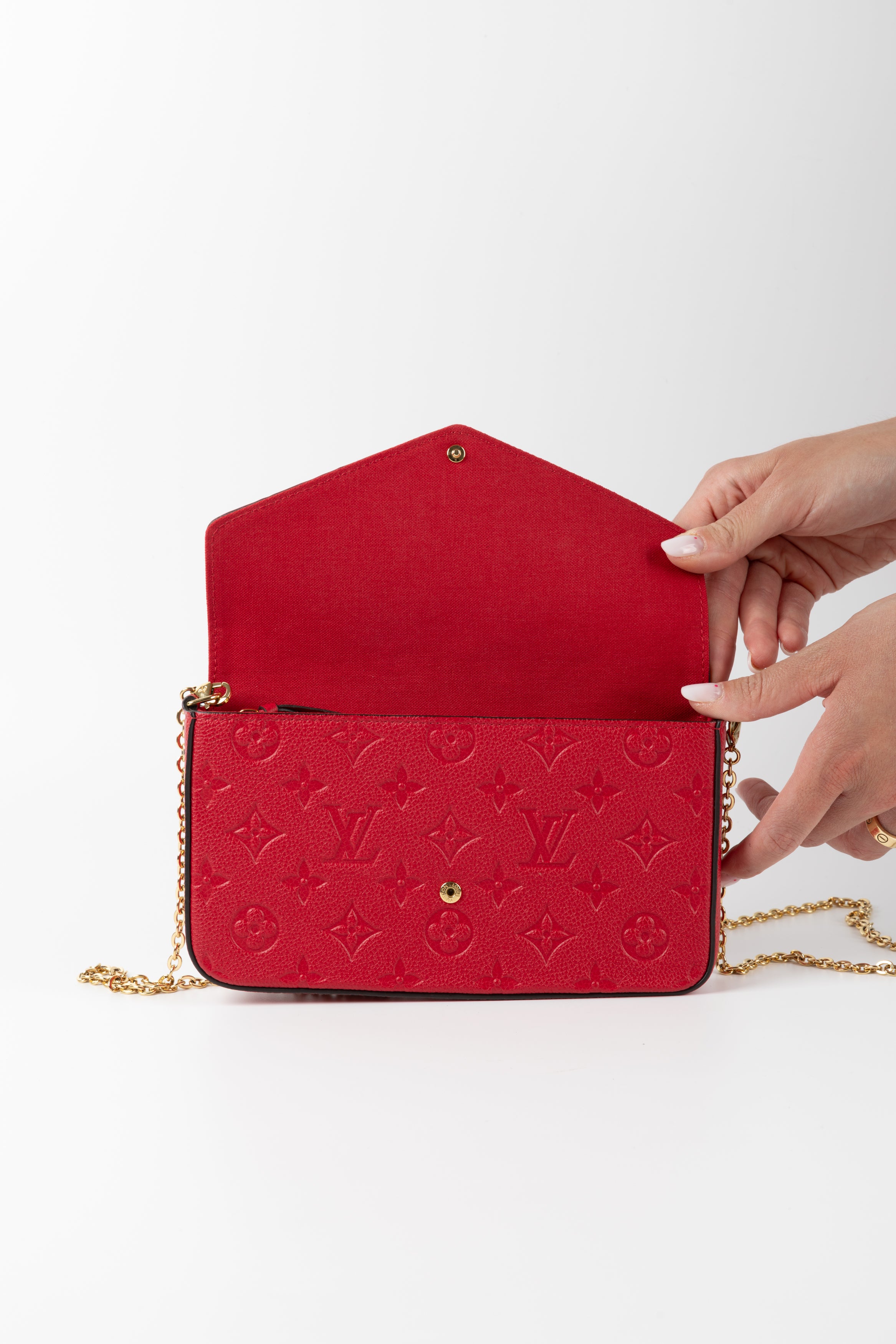 LOUIS VUITTON FELICIE ROSSA