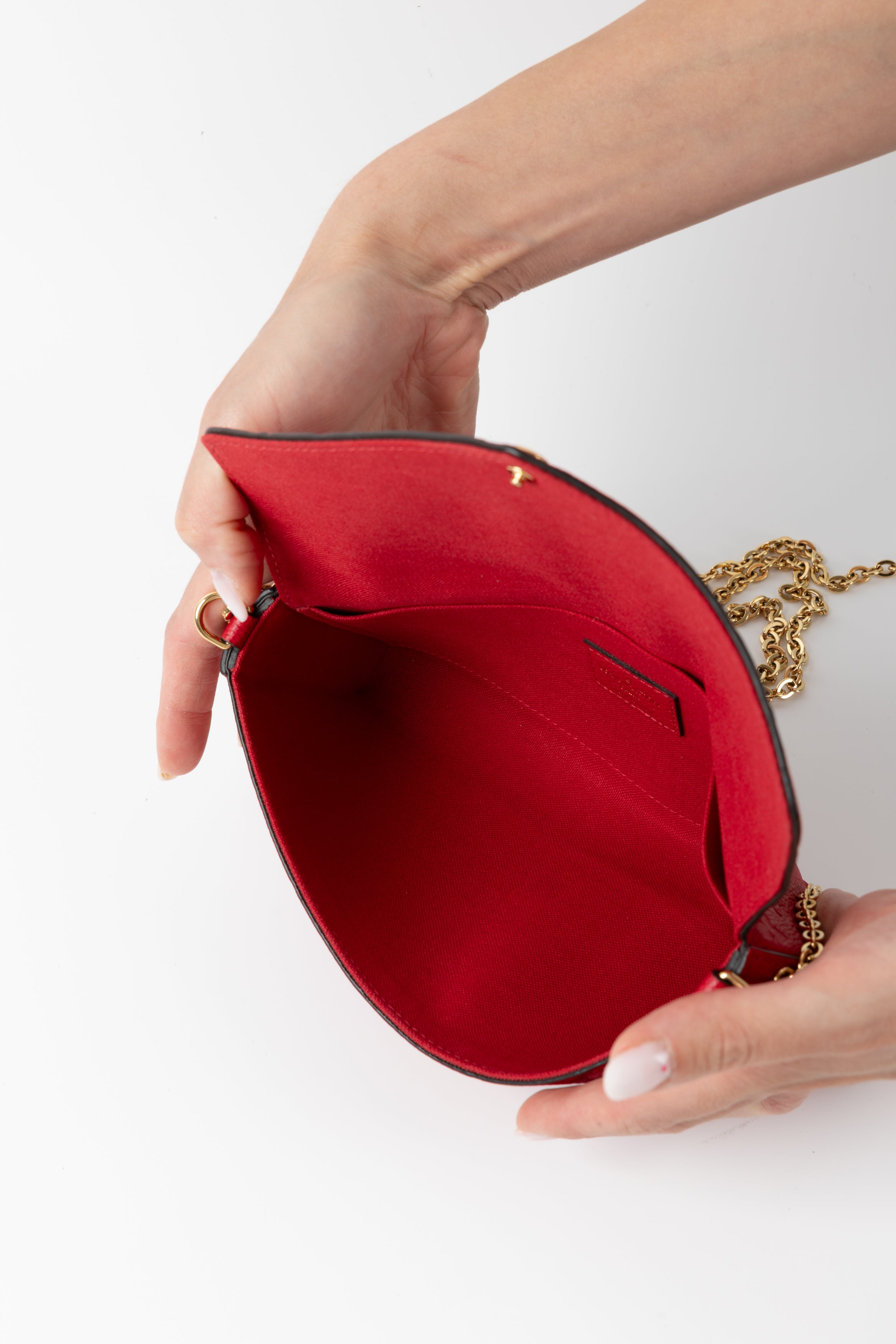 LOUIS VUITTON FELICIE ROSSA