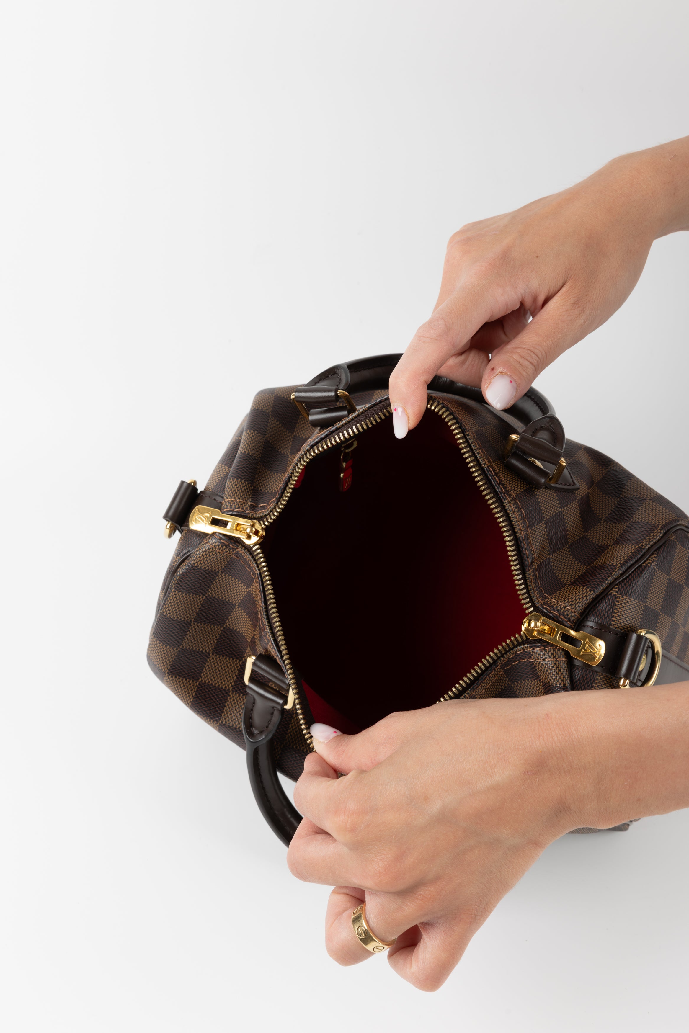 LOUIS VUITTON SPEEDY 25 IN DAMIER