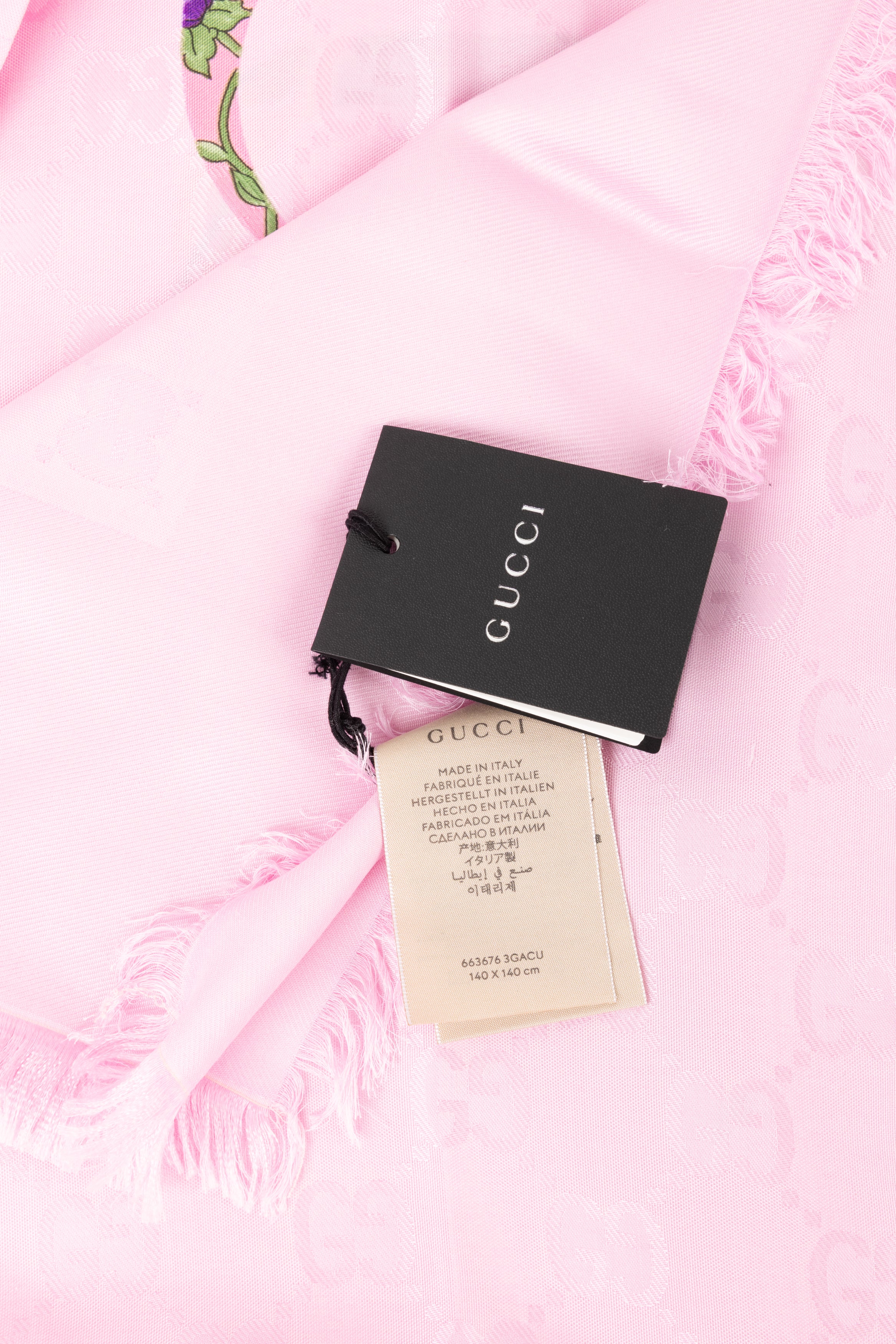 GUCCI STOLA ROSA FIORI 13