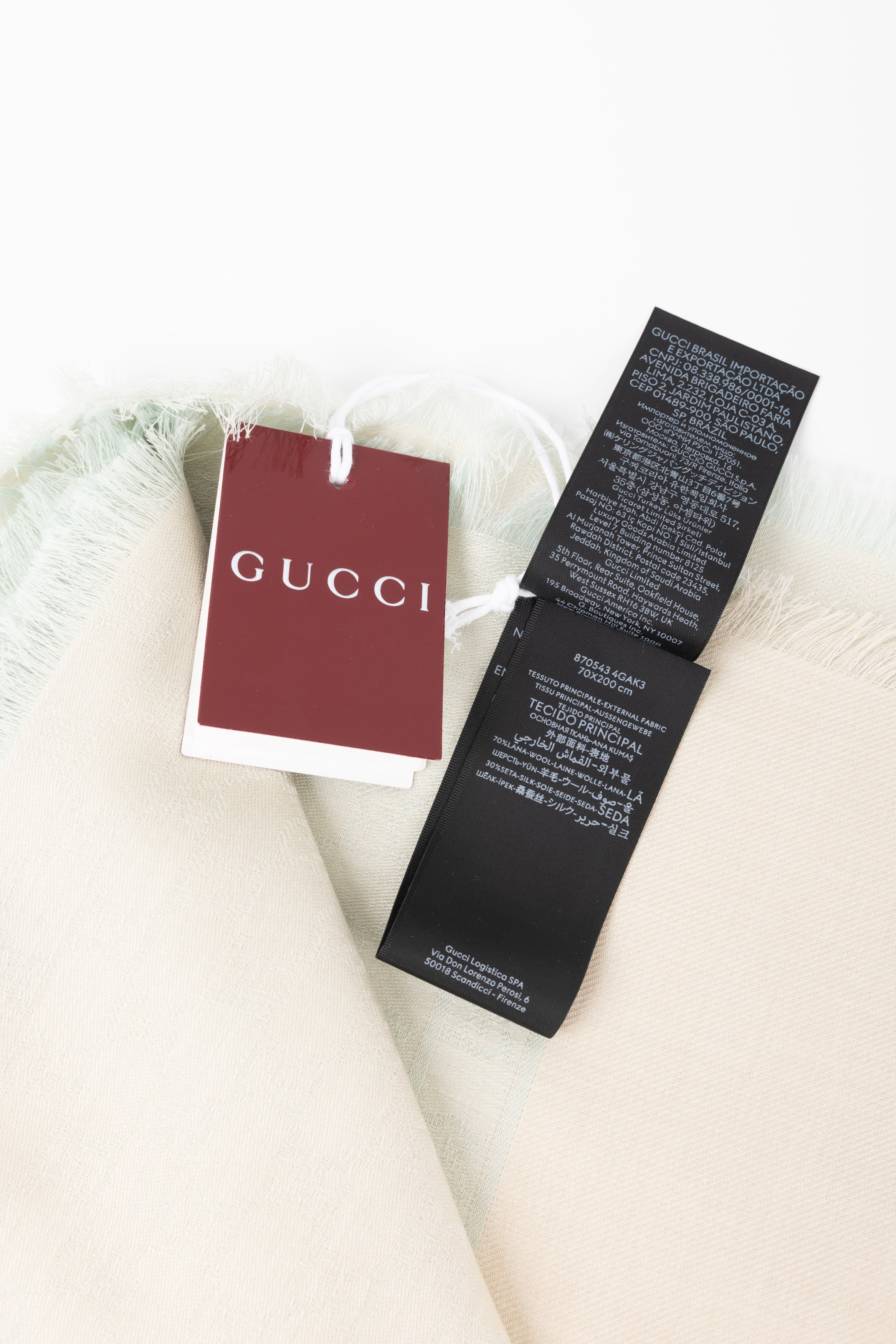 GUCCI STOLA VERDE MENTA CHIARISSIMO 12