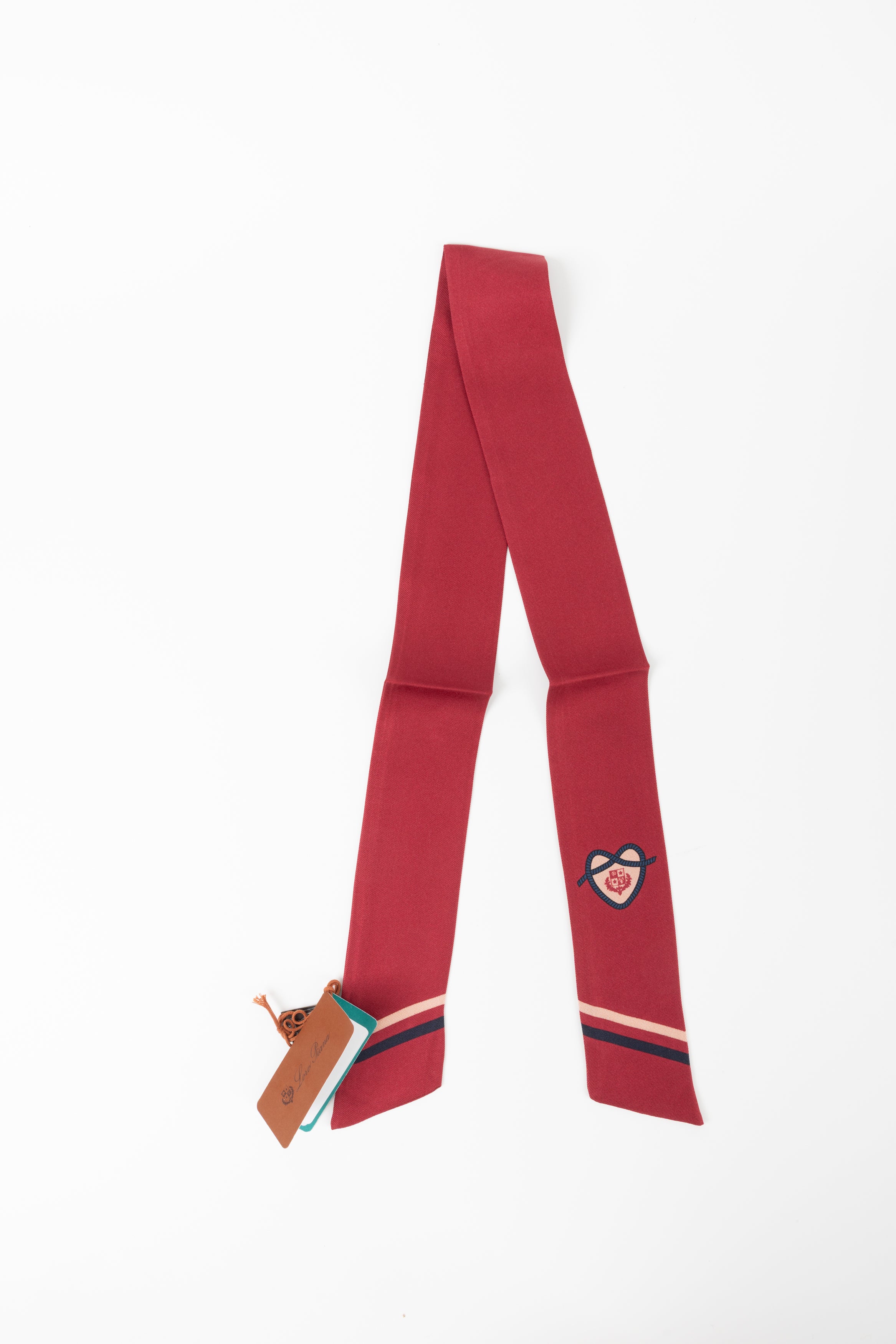 LORO PIANA twilly BORDEAUX