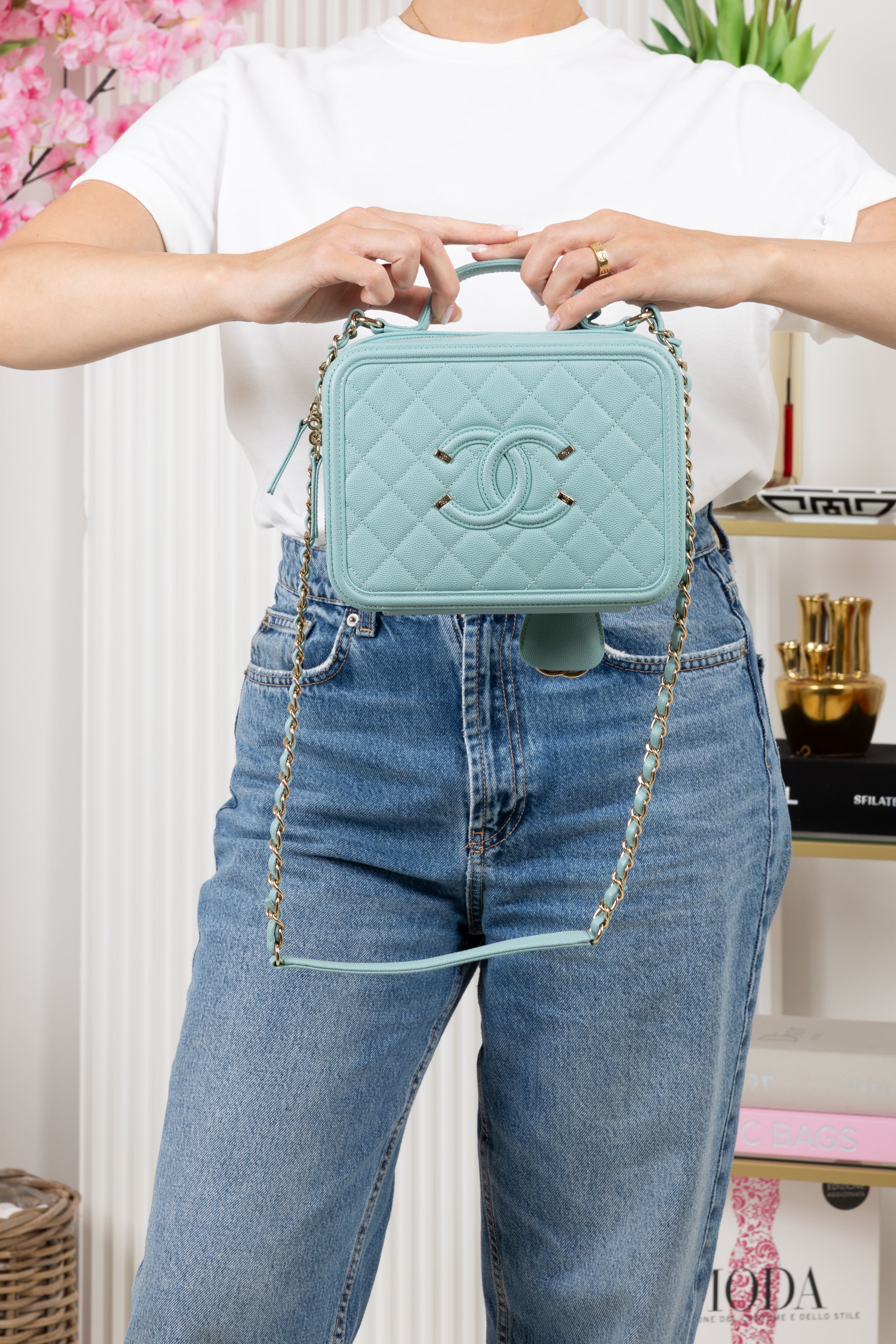 CHANEL VANITY TURCHESE