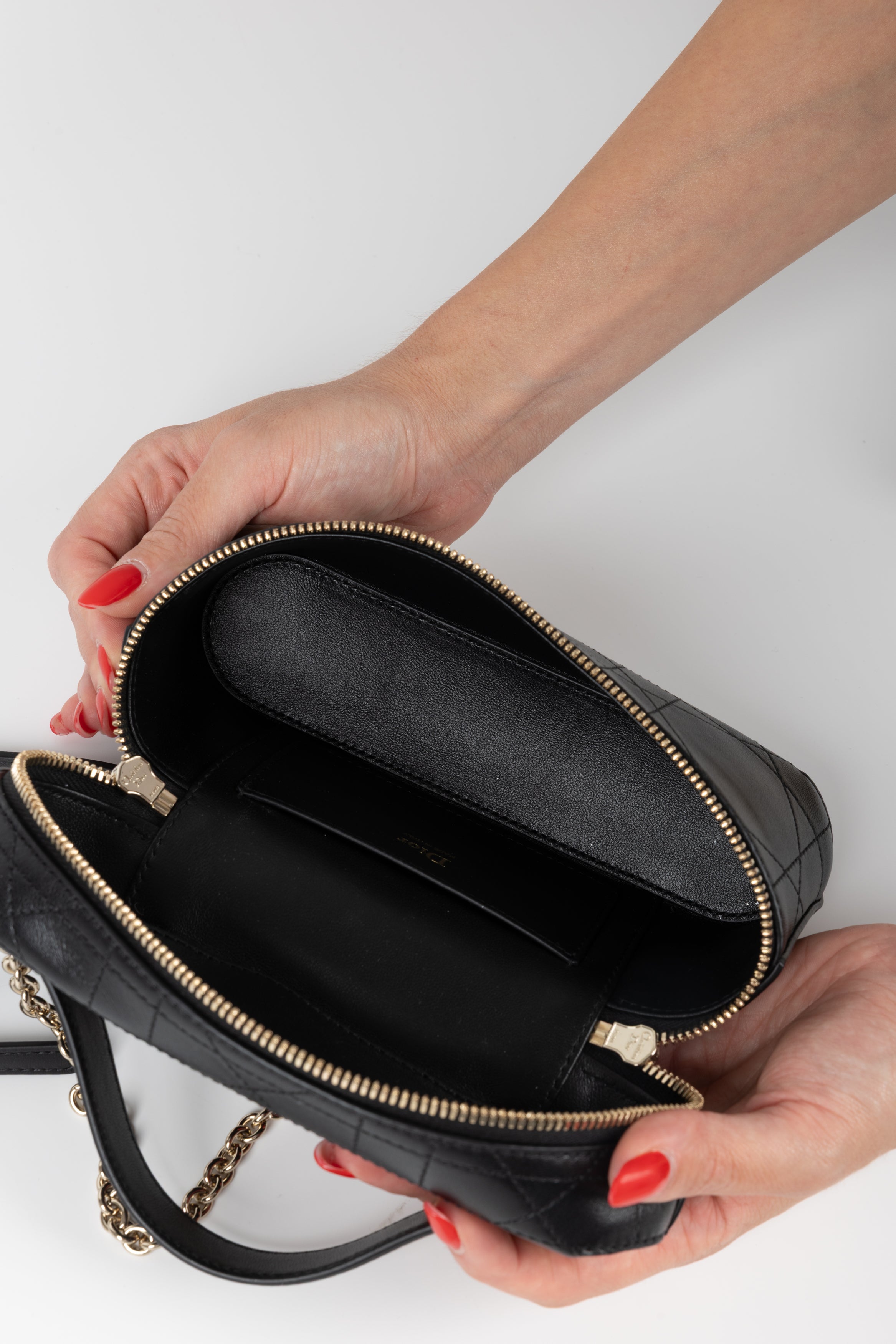 DIOR MINI BORSA TRIANON SOFT VANITY NERA