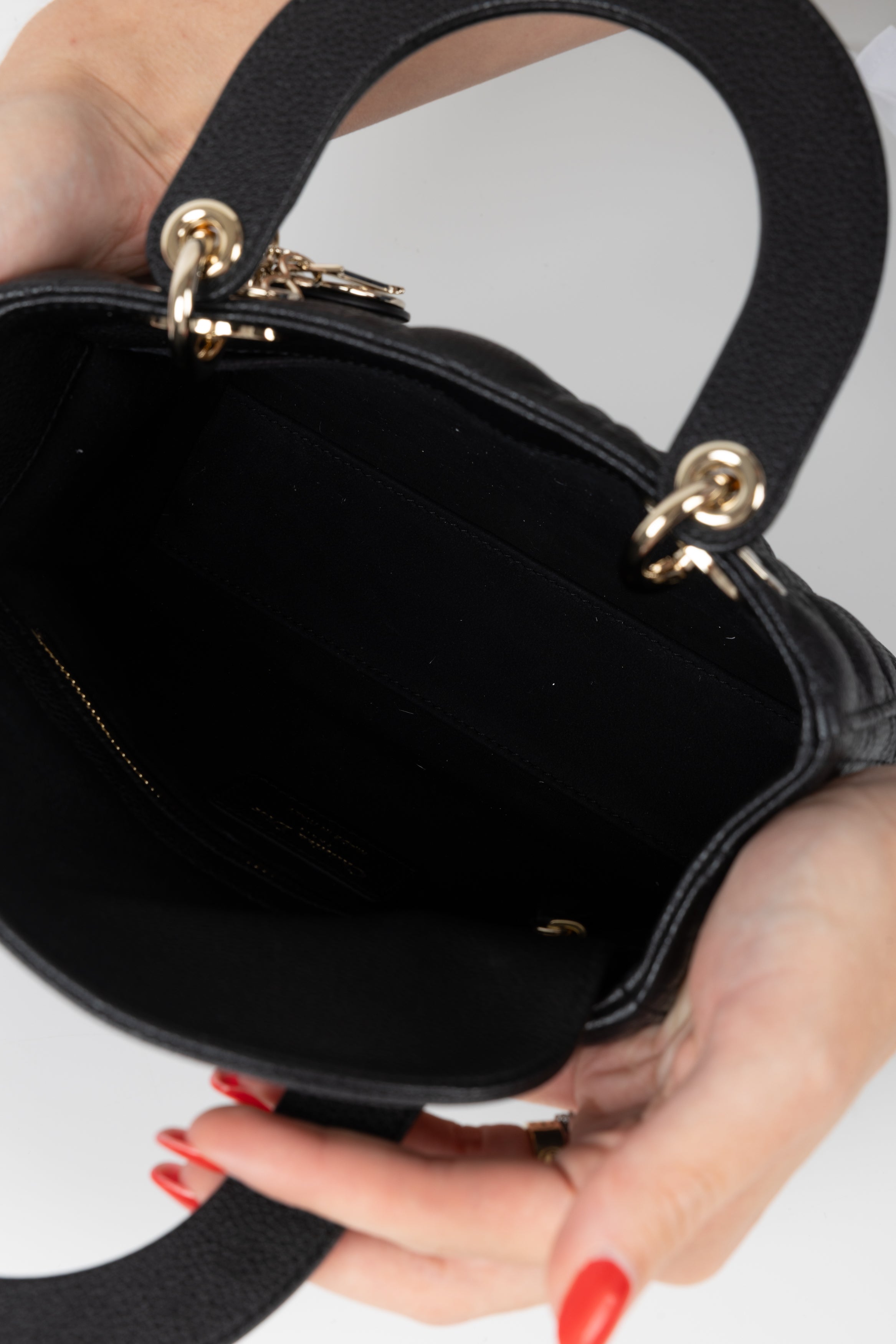 LADY DIOR SMALL NERA CAVIAR