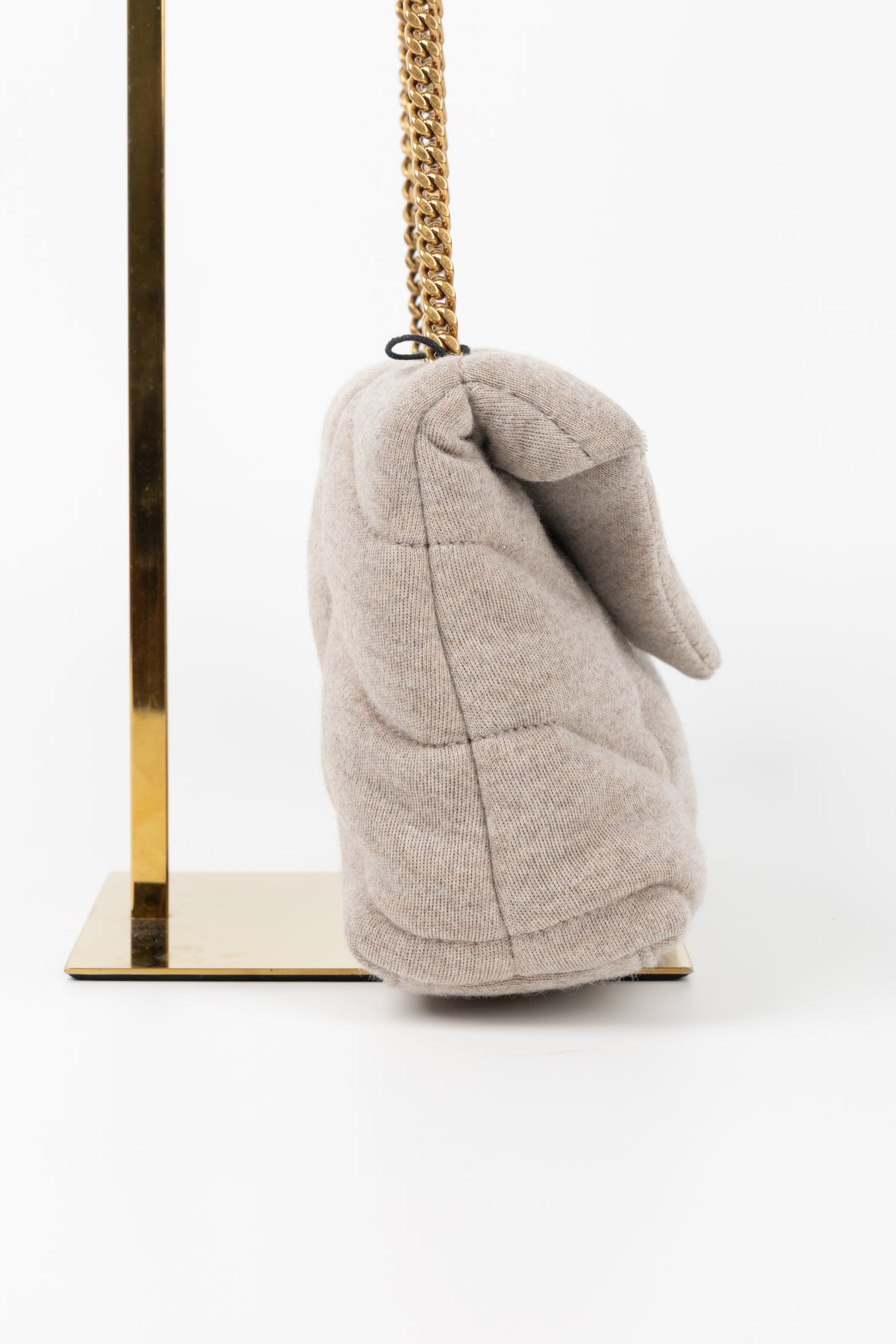 SAINT LAURENT PUFFER MINI BEIGE SOFT