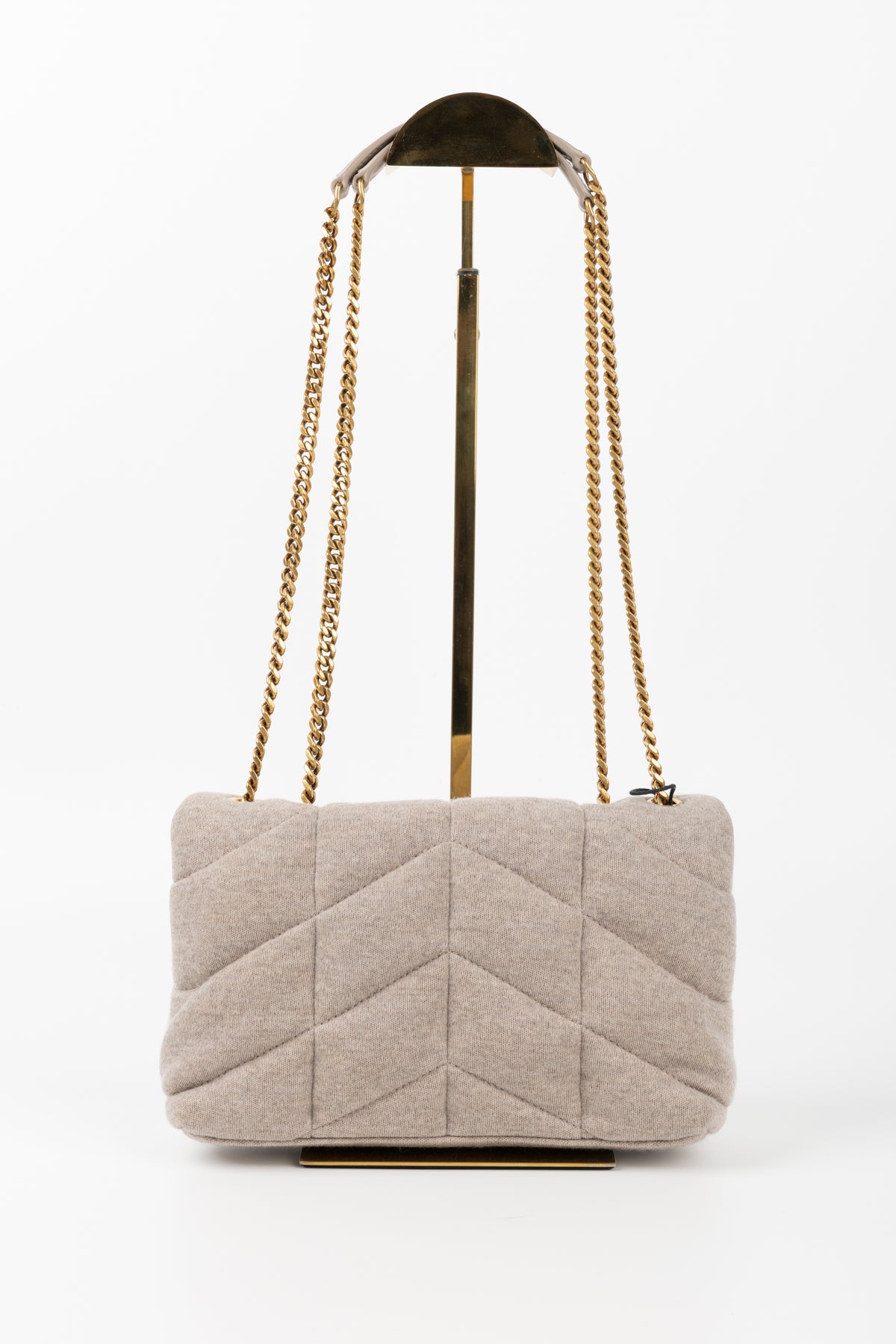 SAINT LAURENT PUFFER MINI BEIGE SOFT