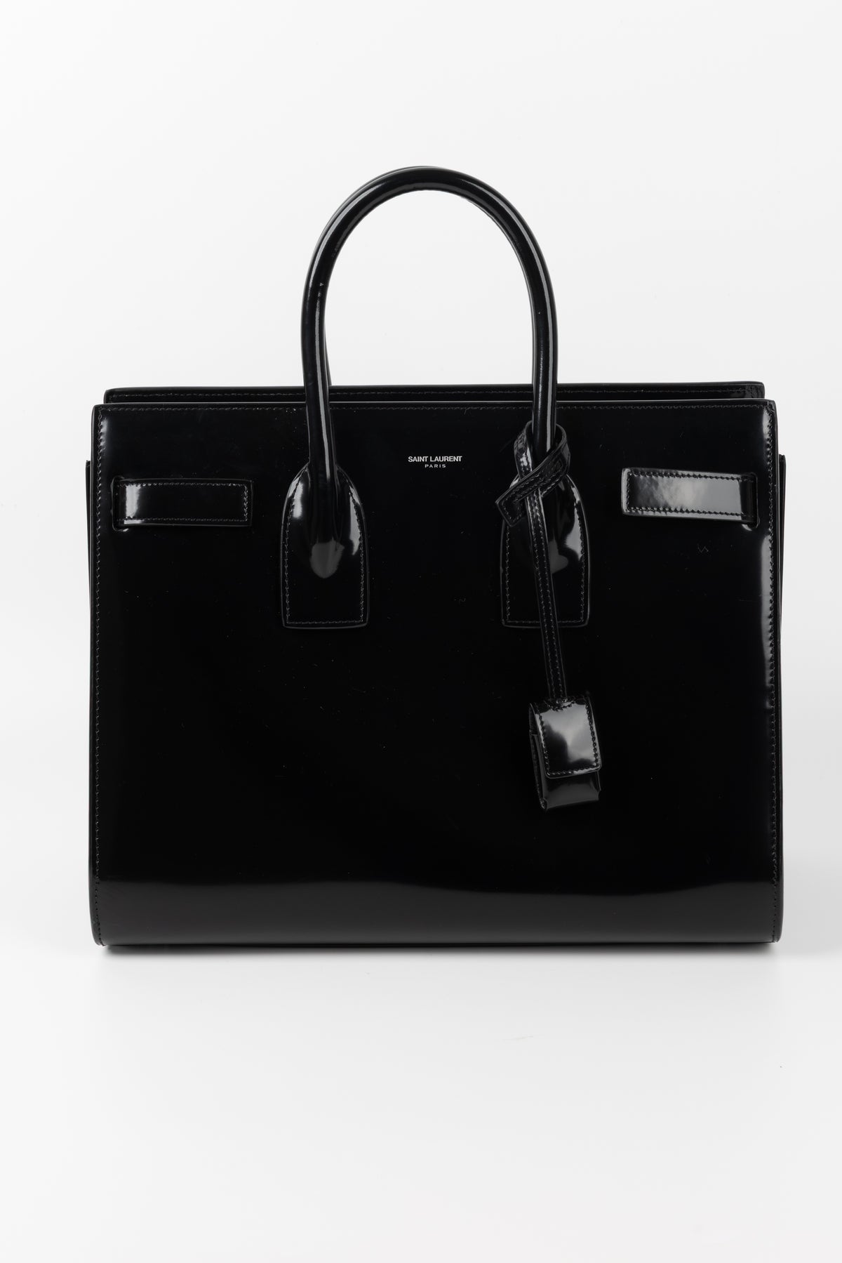 SAINT LAURENT SAC DE JOUR IN VERNICE NERA