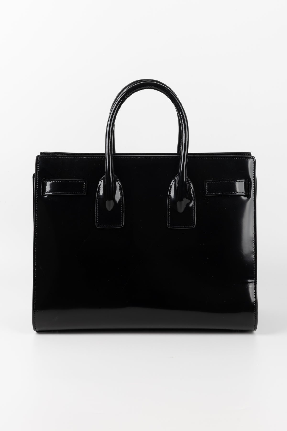 SAINT LAURENT SAC DE JOUR IN VERNICE NERA