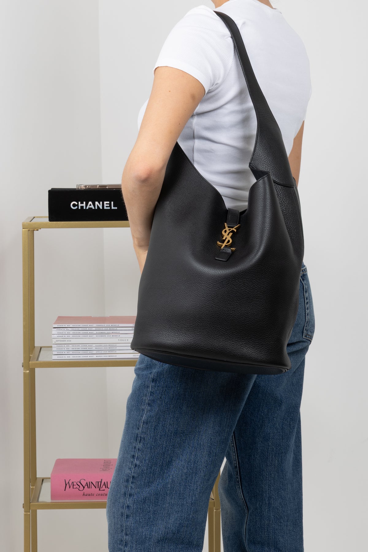 SAINT LAURENT SHOPPING MIRAGE NERA